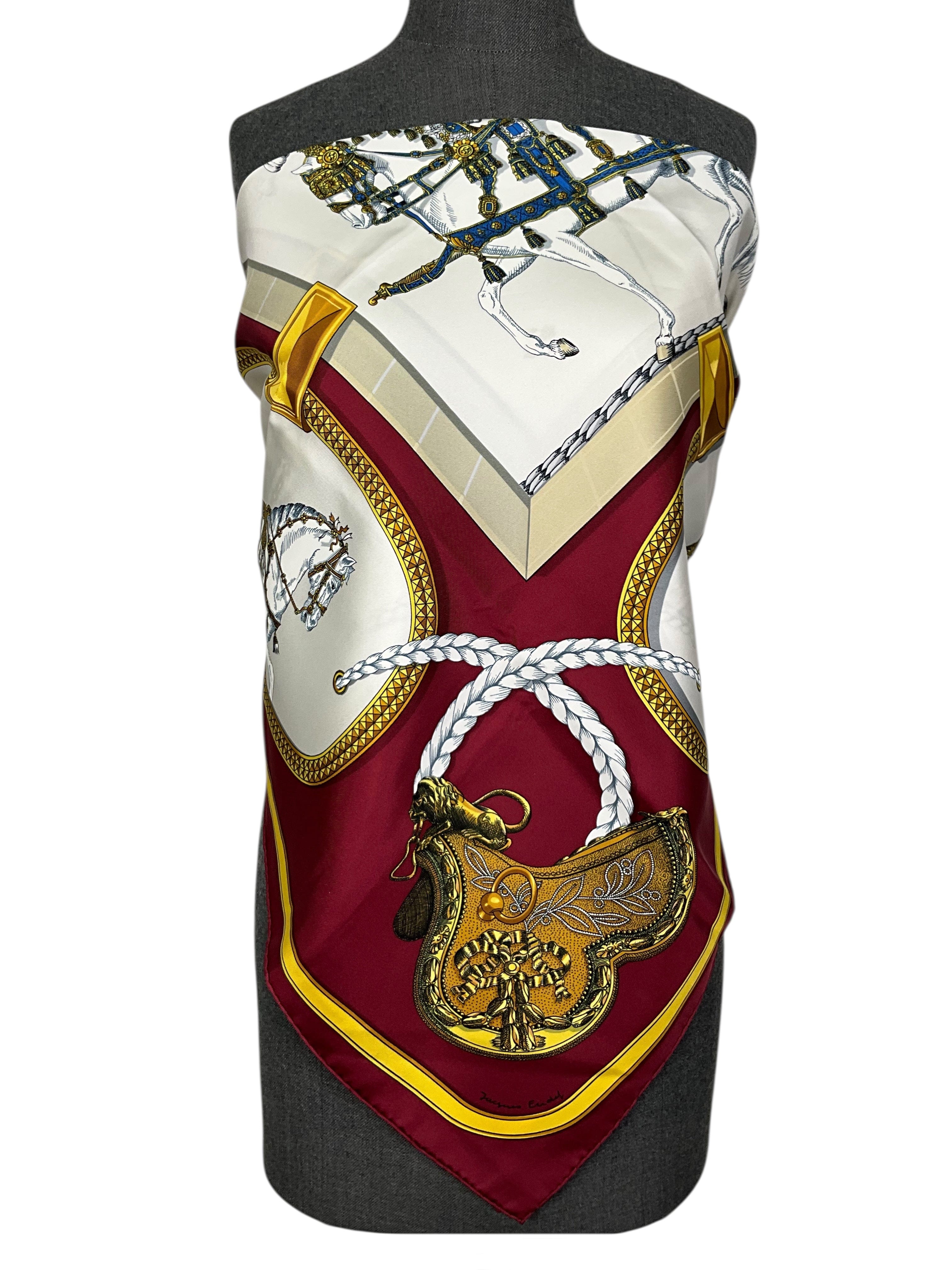 Hermes Grand Apparat Silk Scarf 90