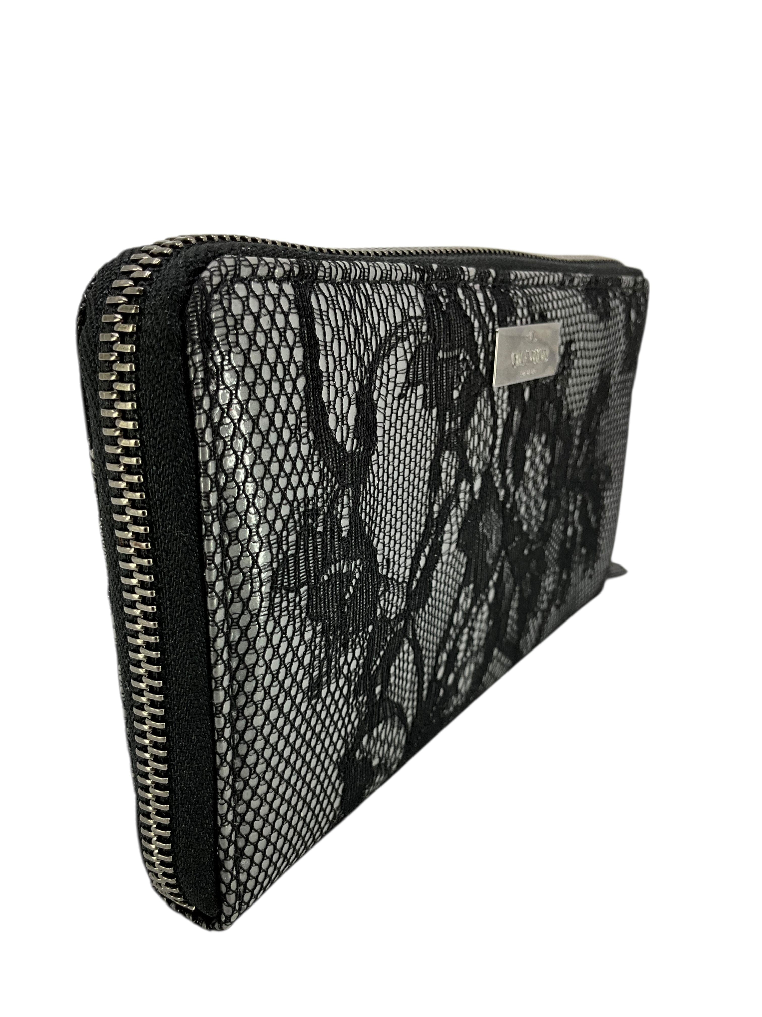 Valentino Valantino Garavani Lace Zip Around Wallet