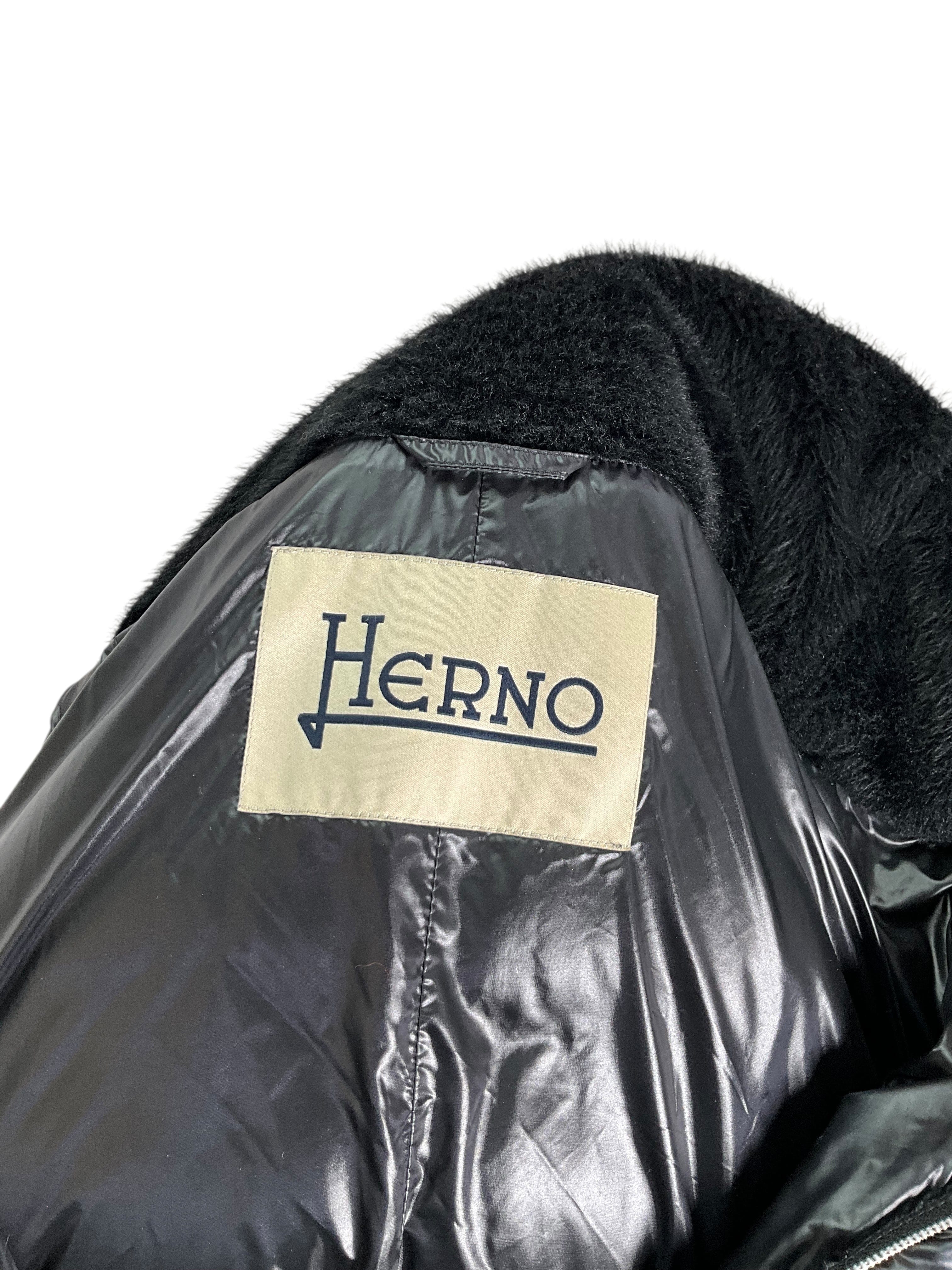 Herno Faux Fur Down Puffer Jacket Size XXL