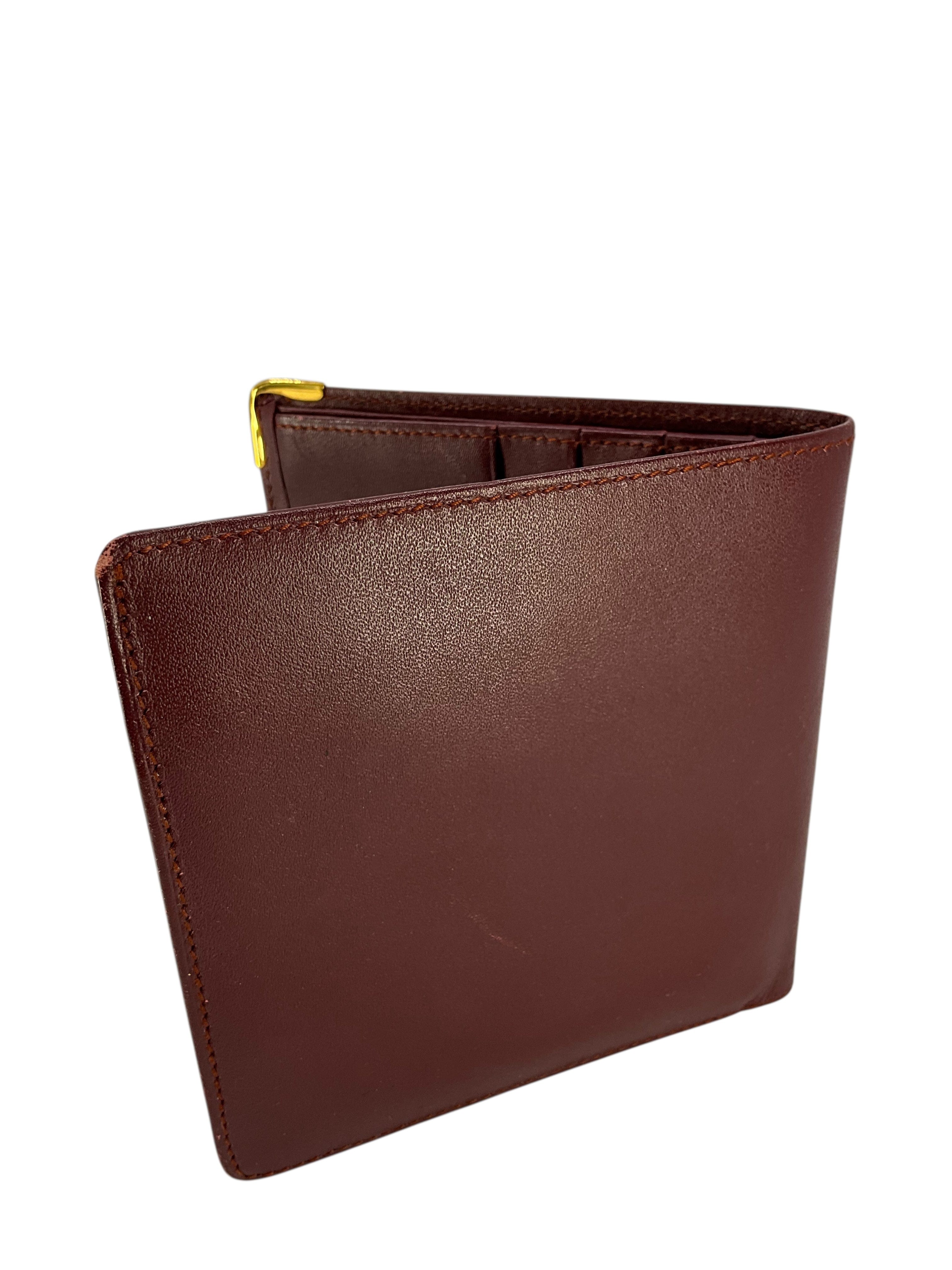 Cartier Must Line Leather Bi-Fold Wallet