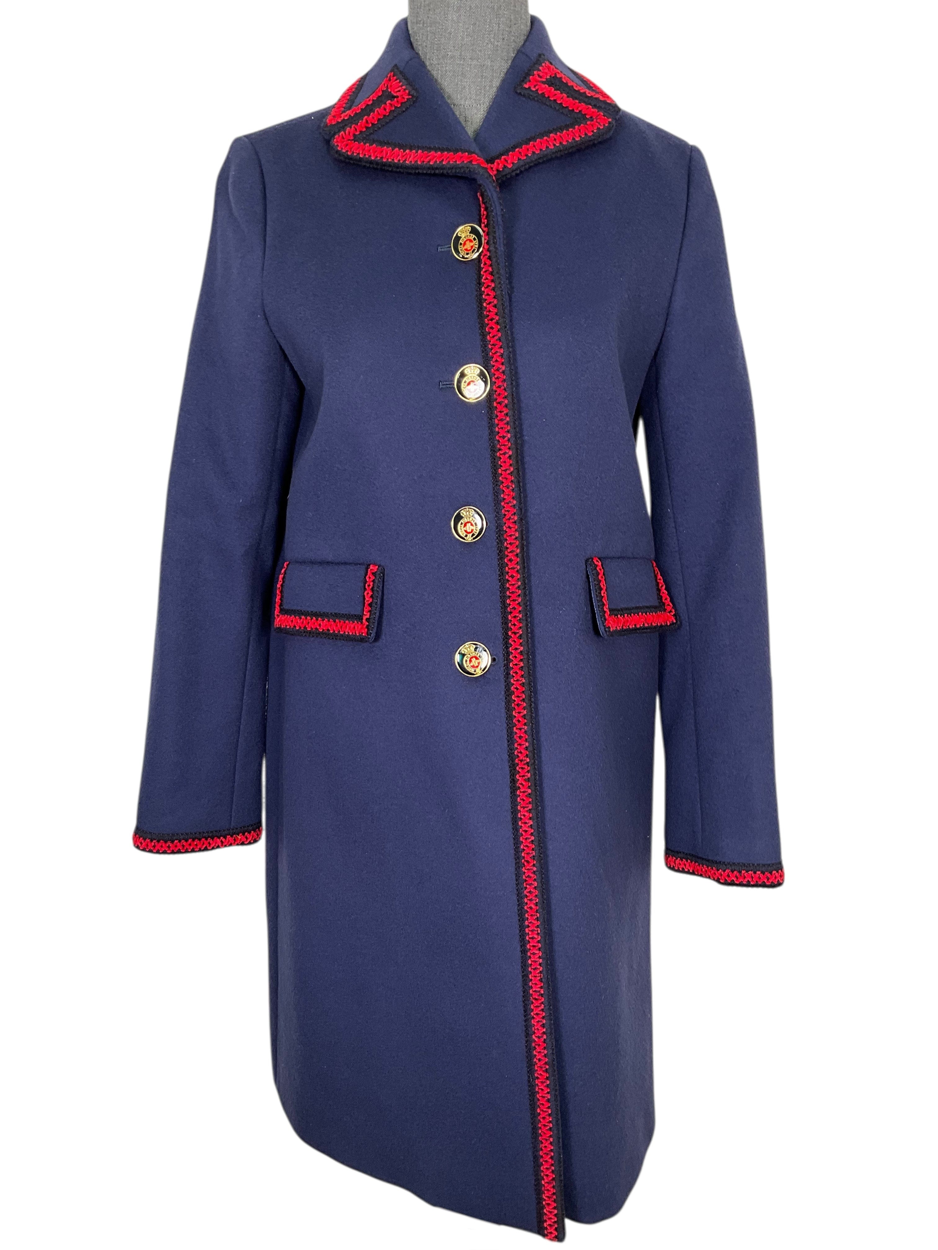 Gucci Embroidered Wool Coat Size S