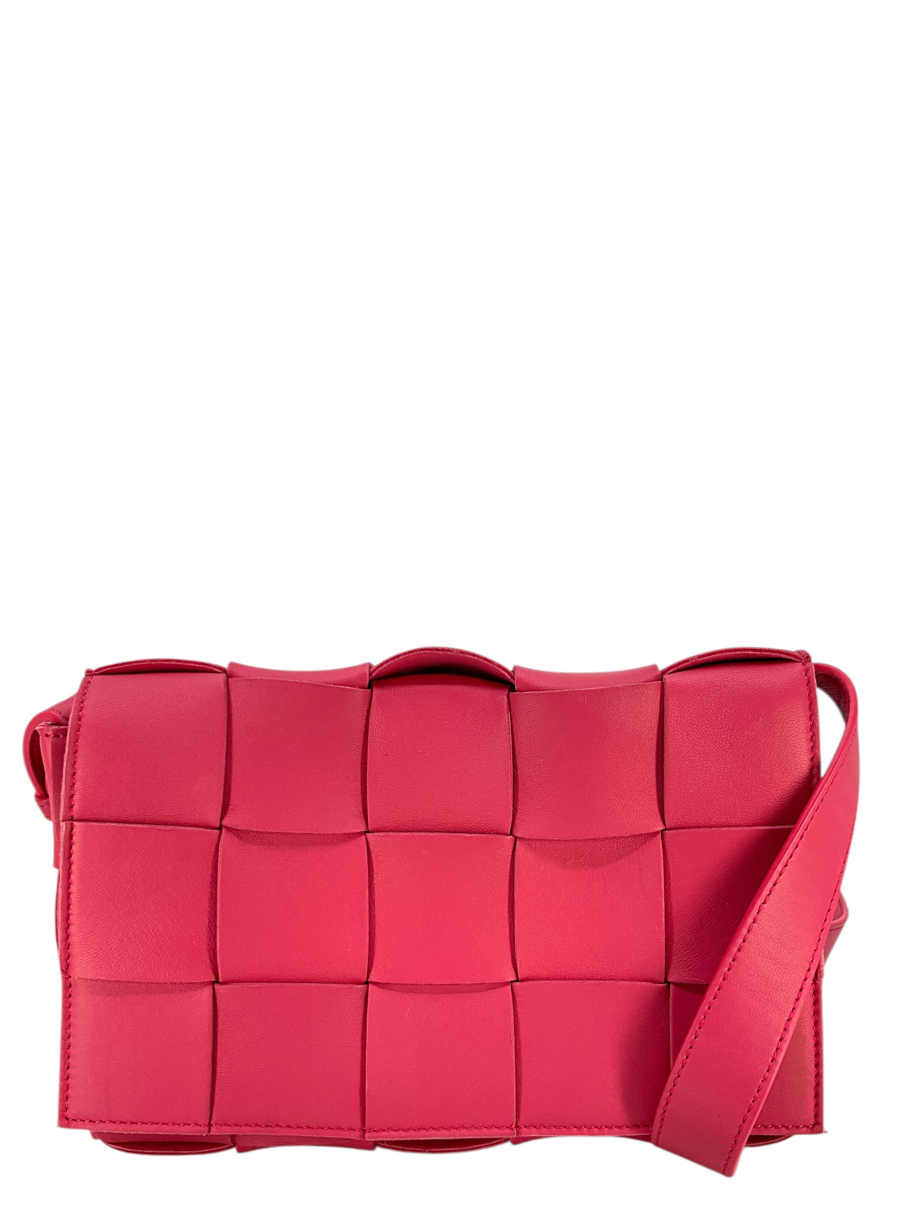 Bottega Veneta Maxi Weave Leather Cassette Crossbody Bag