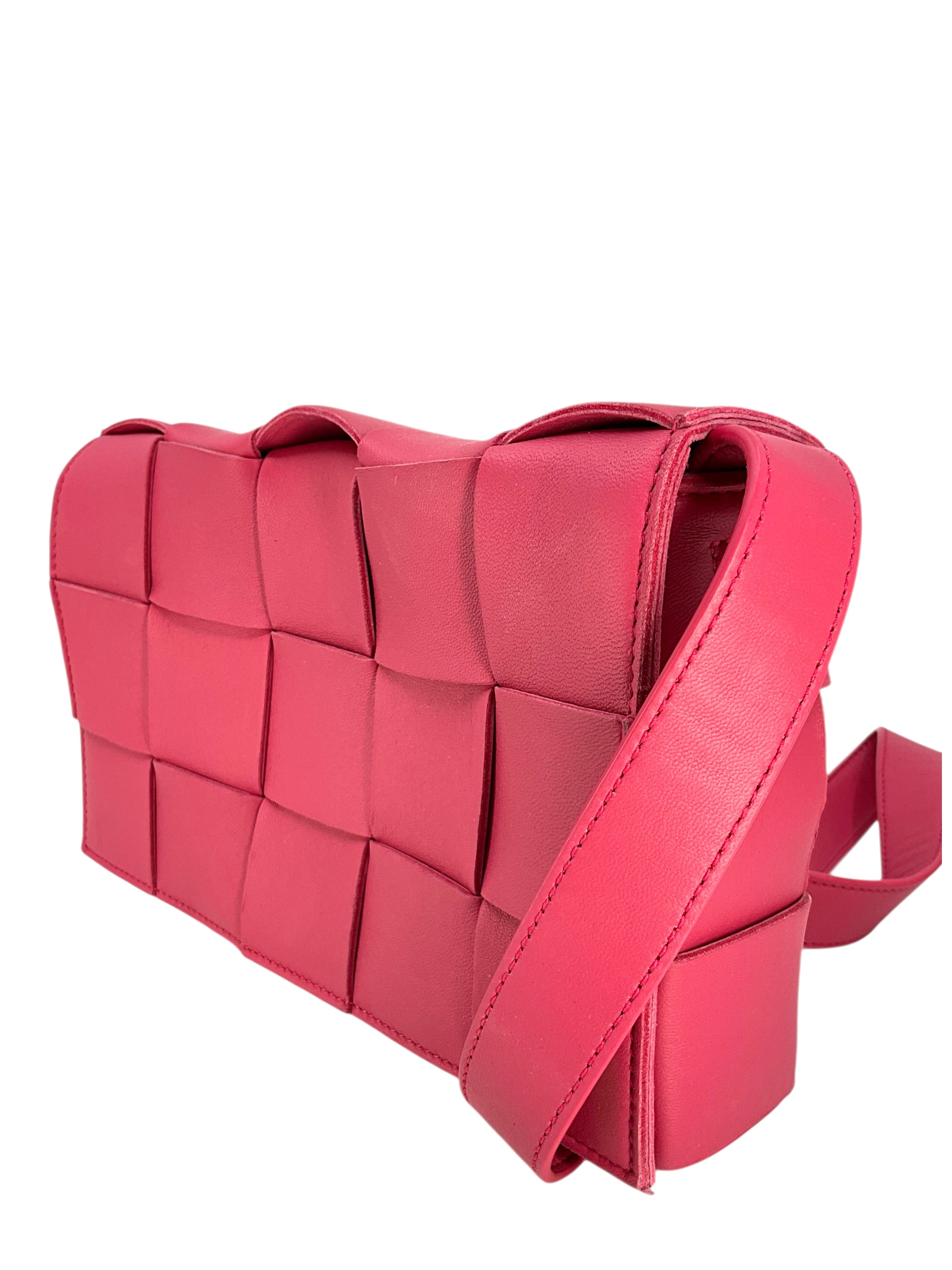 Bottega Veneta Maxi Weave Leather Cassette Crossbody Bag