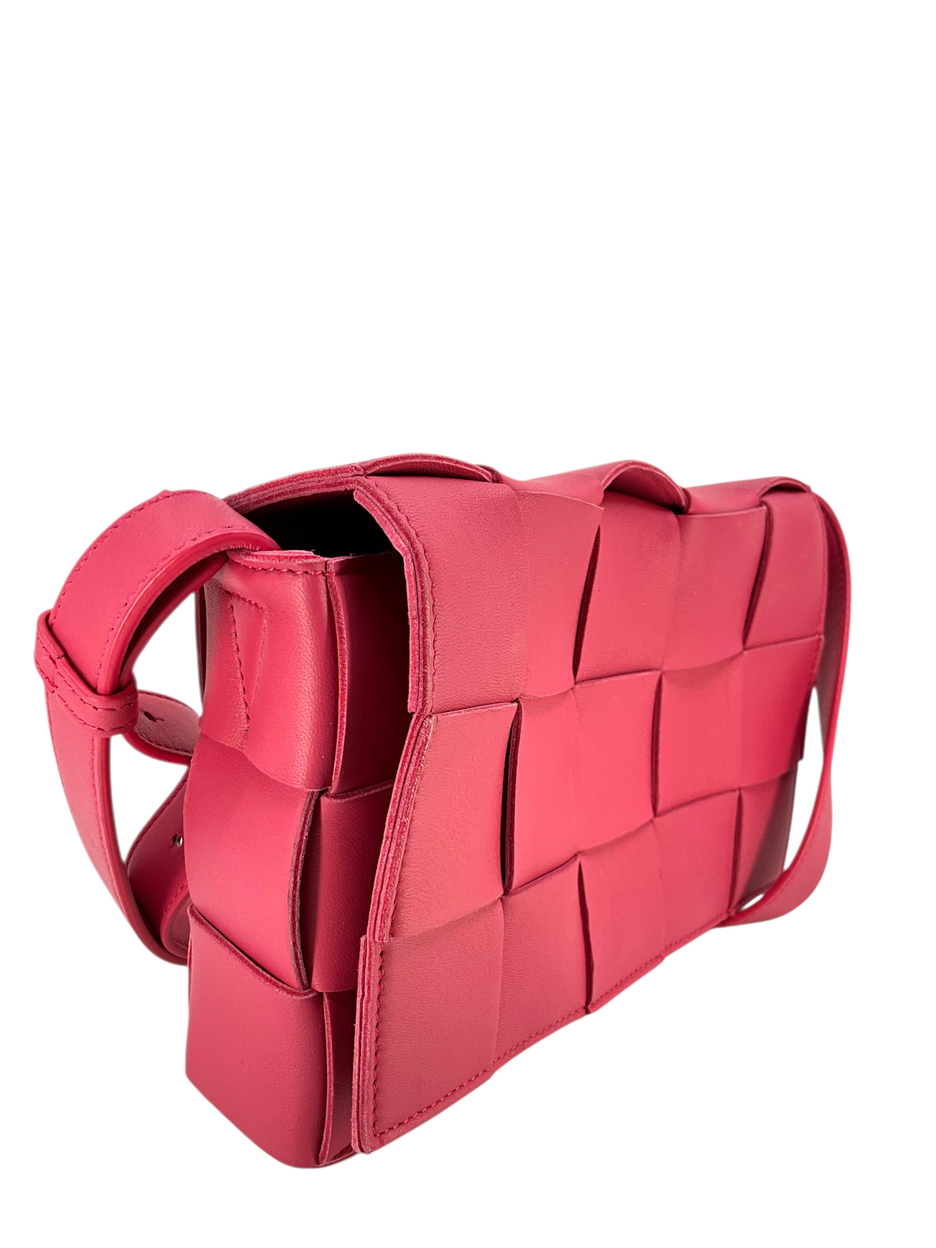 Bottega Veneta Maxi Weave Leather Cassette Crossbody Bag
