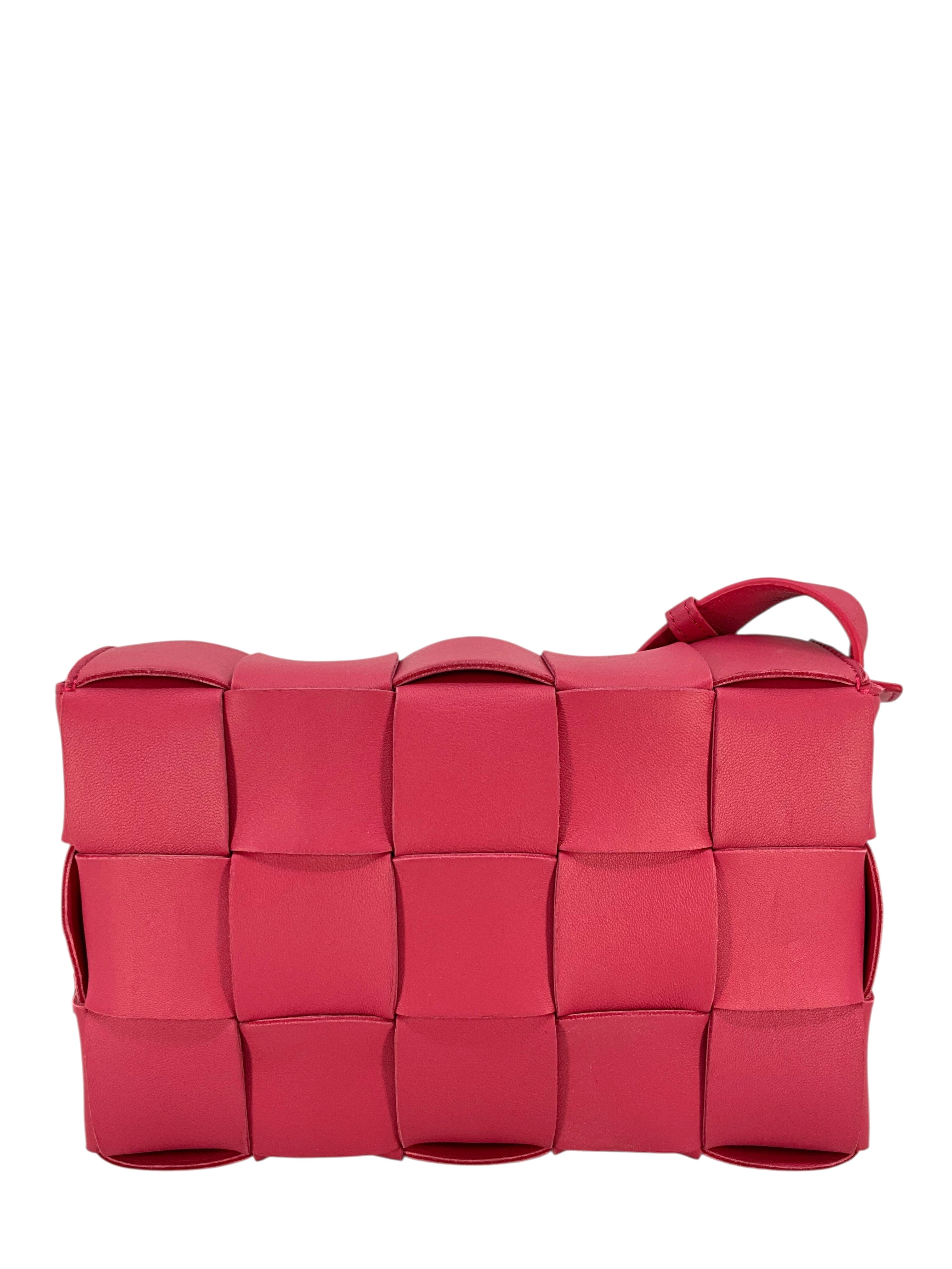 Bottega Veneta Maxi Weave Leather Cassette Crossbody Bag