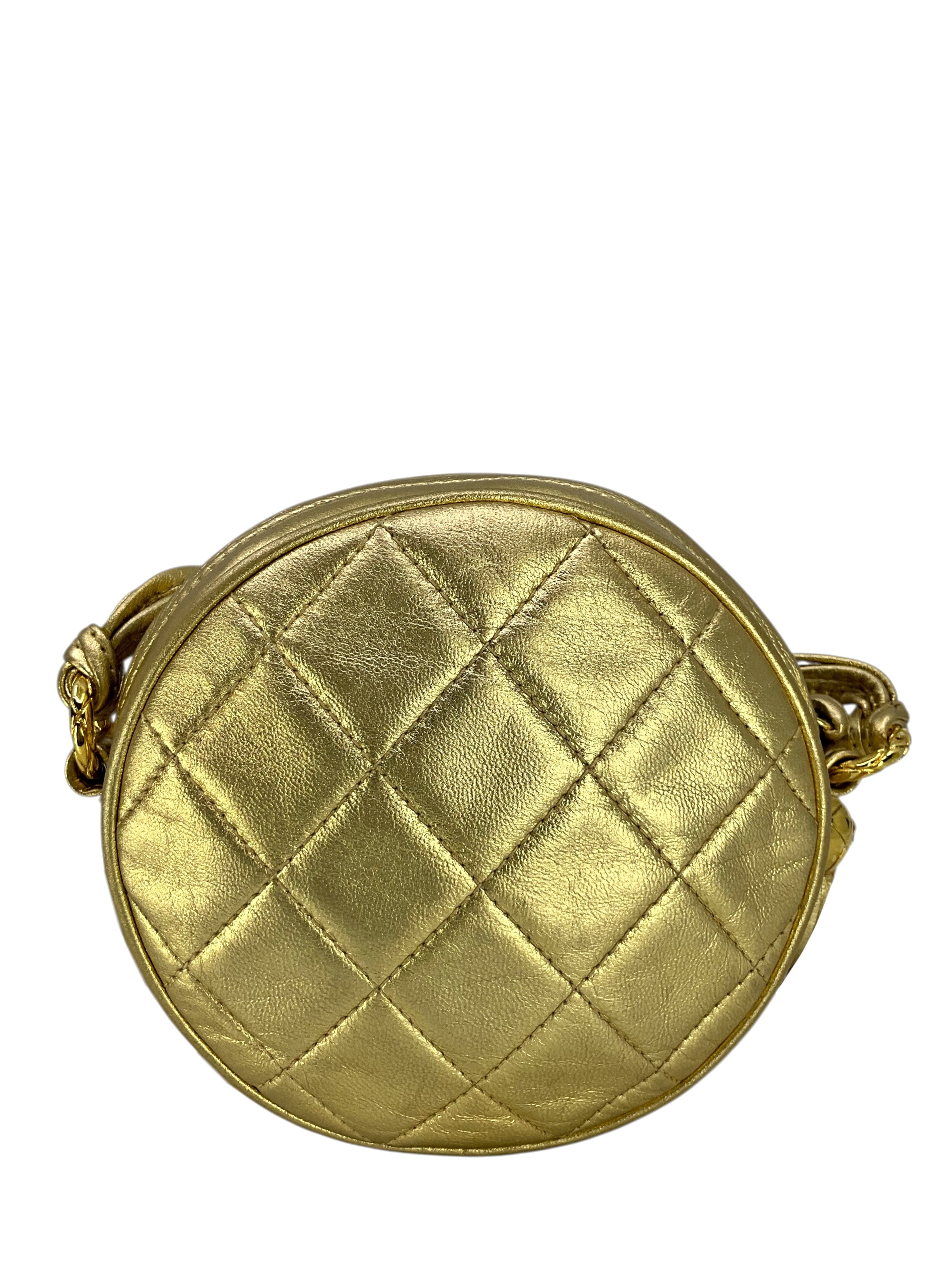 Chanel Vintage Round CC Tassel Mini Crossbody Bag