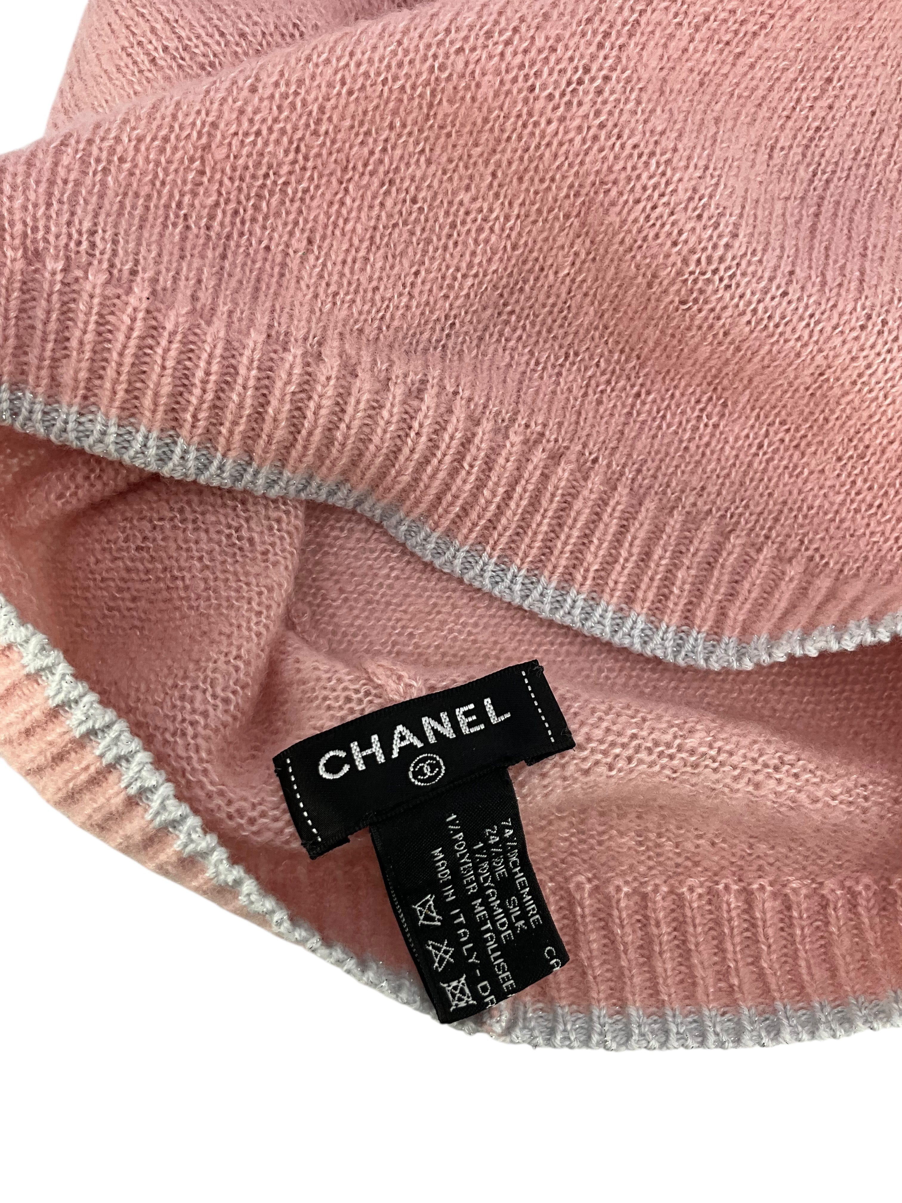 CHANEL 20B Cashmere CC Logo Hat