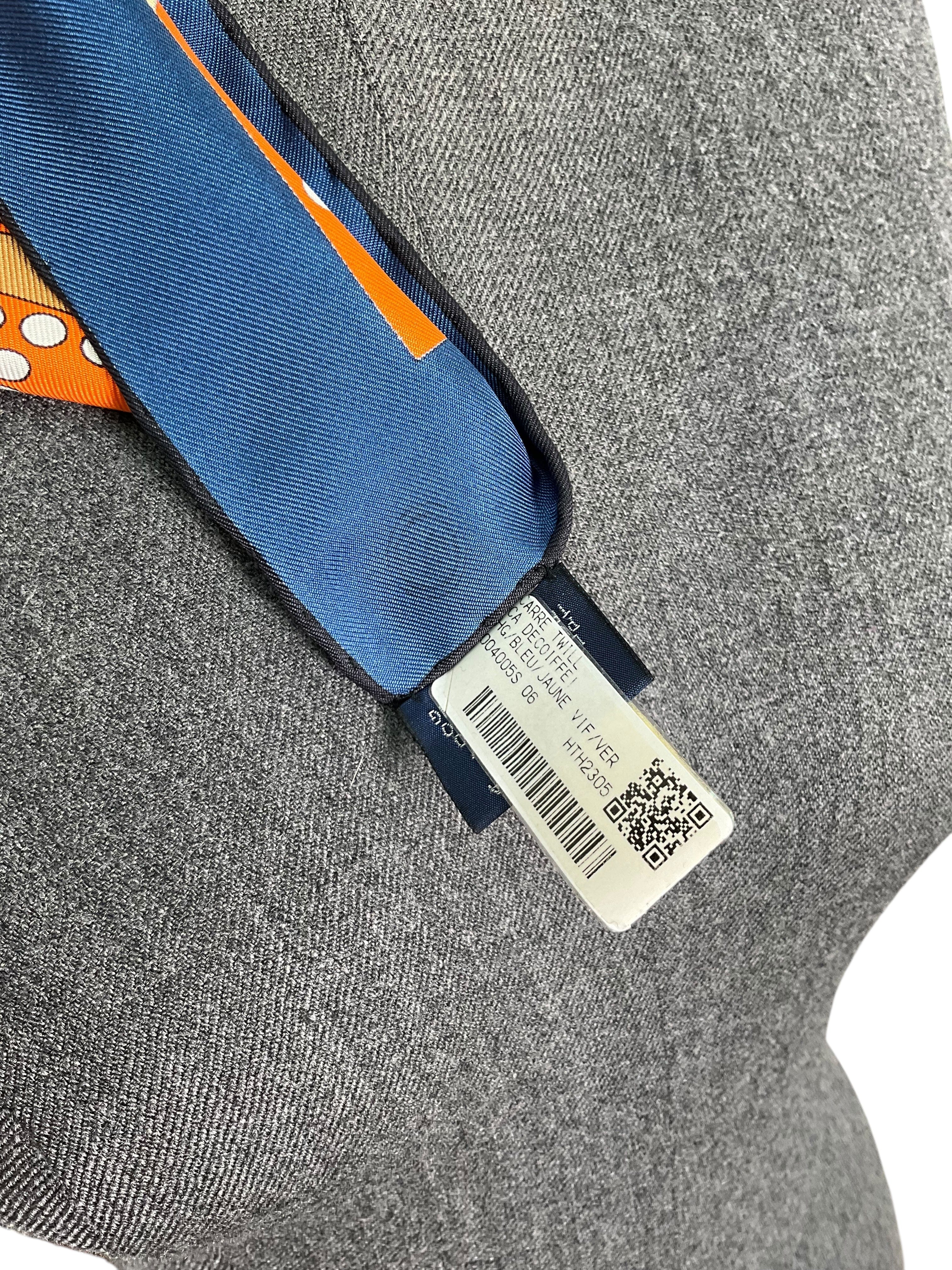 HERMES Silk Ca Decoiffe! Scarf 90 NEW