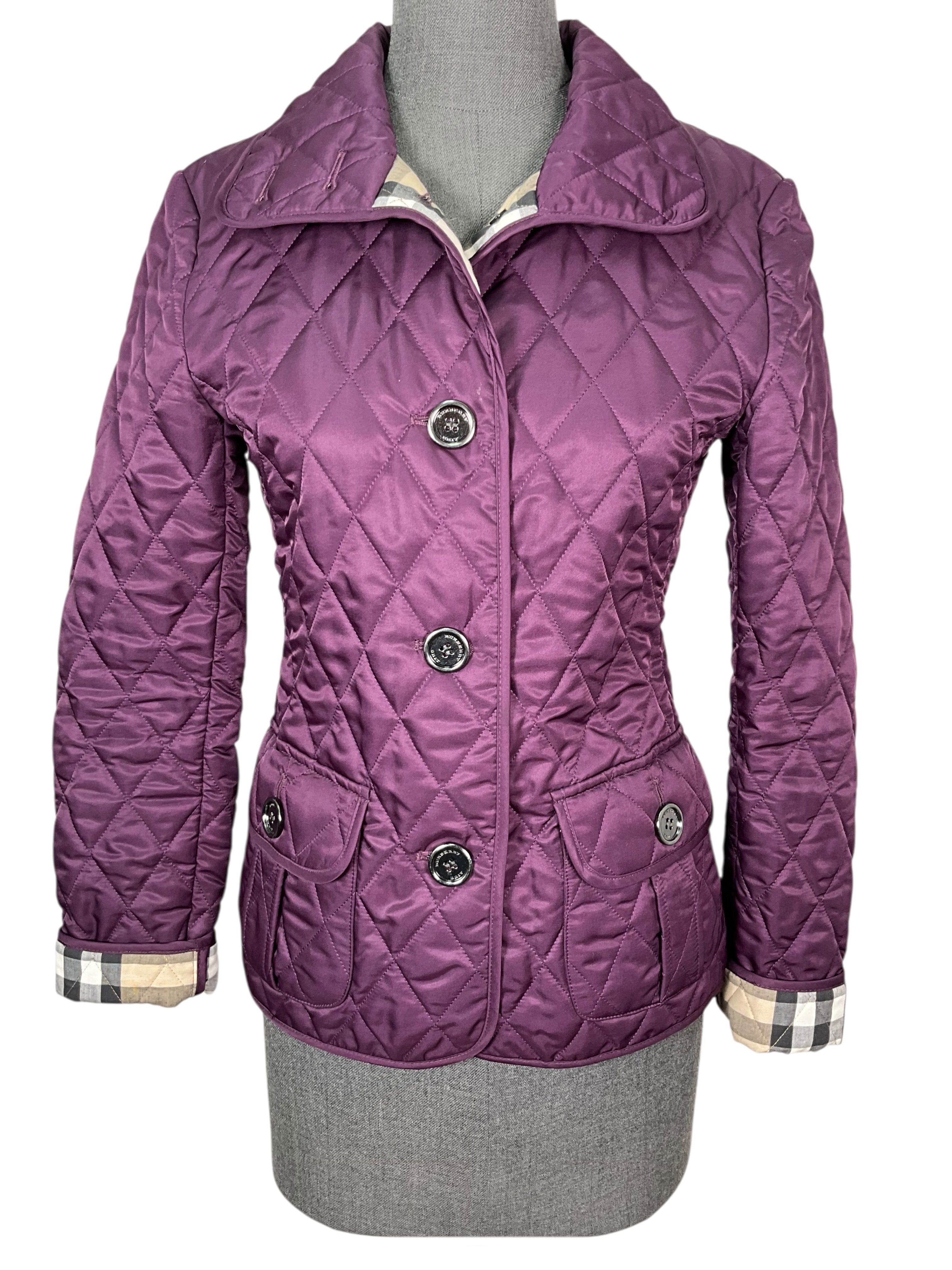 Burberry Brit Diamond Quilted Jacket Size XS