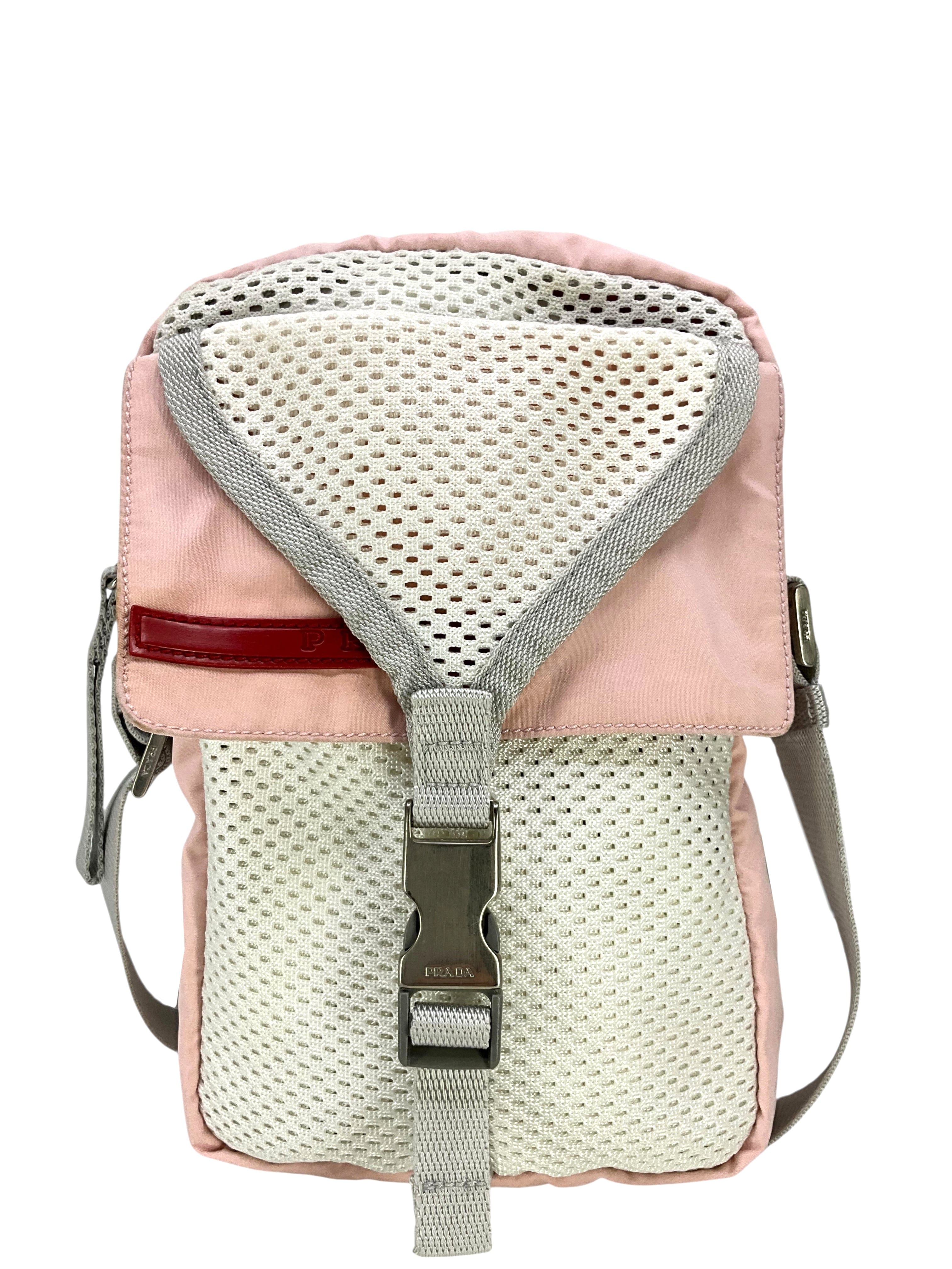 PRADA Sport Nylon Mesh Crossbody Bag