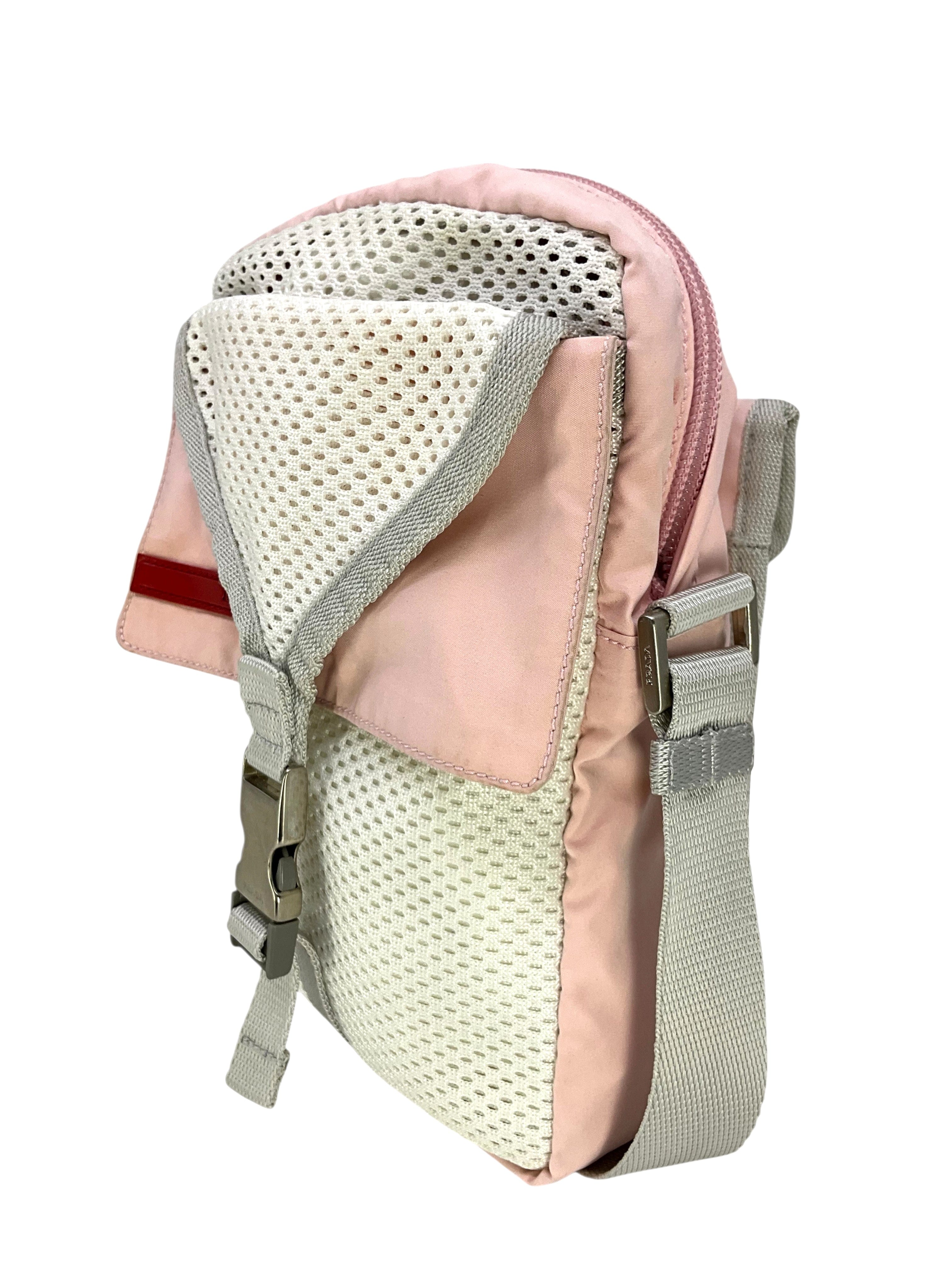 PRADA Sport Nylon Mesh Crossbody Bag