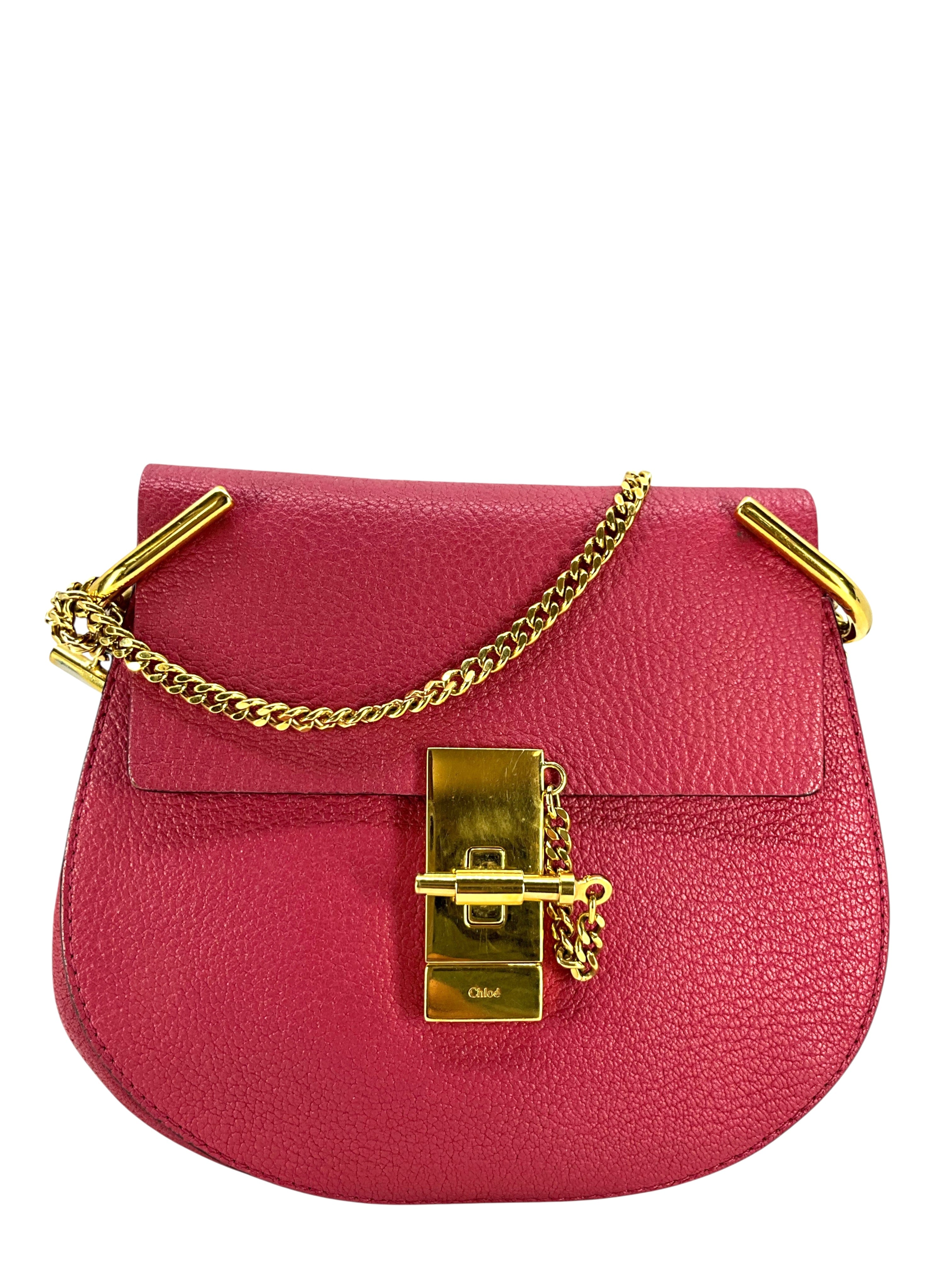 Chloe Leather Drew Crossbody Bag