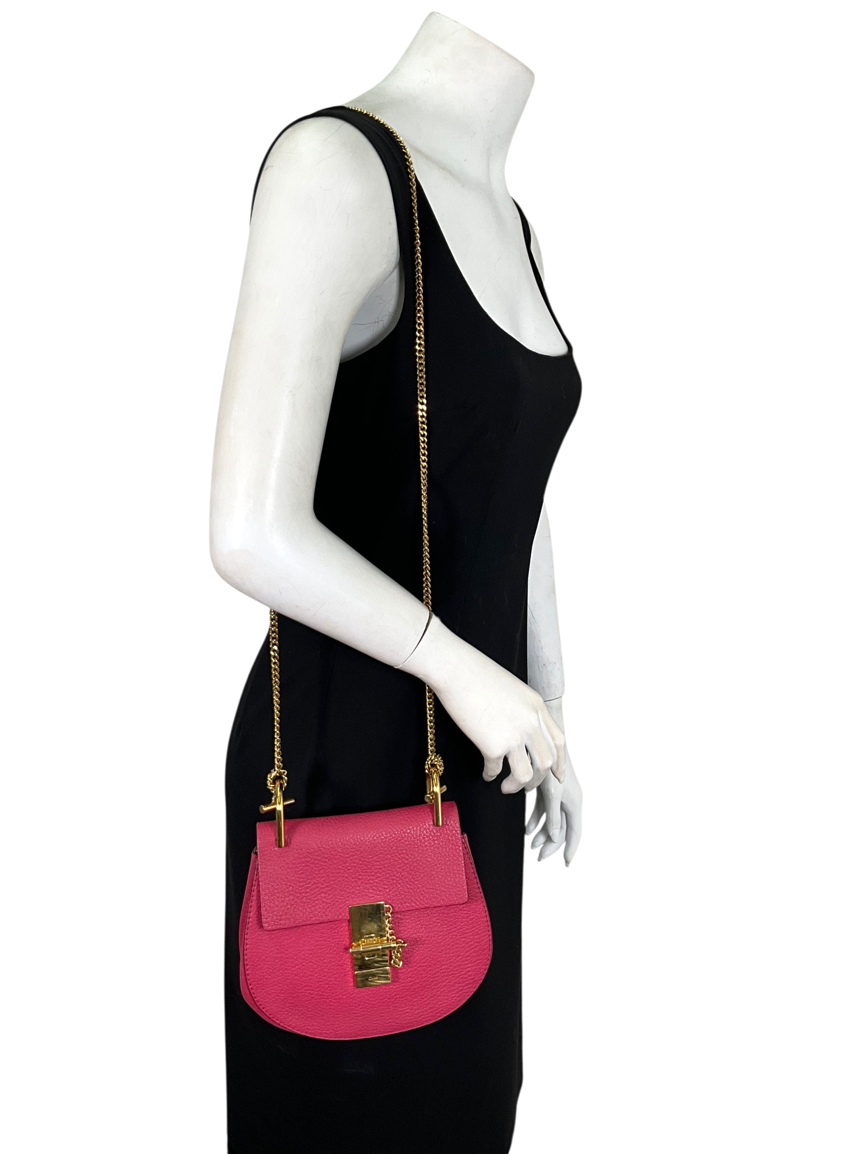 Chloe Leather Drew Crossbody Bag