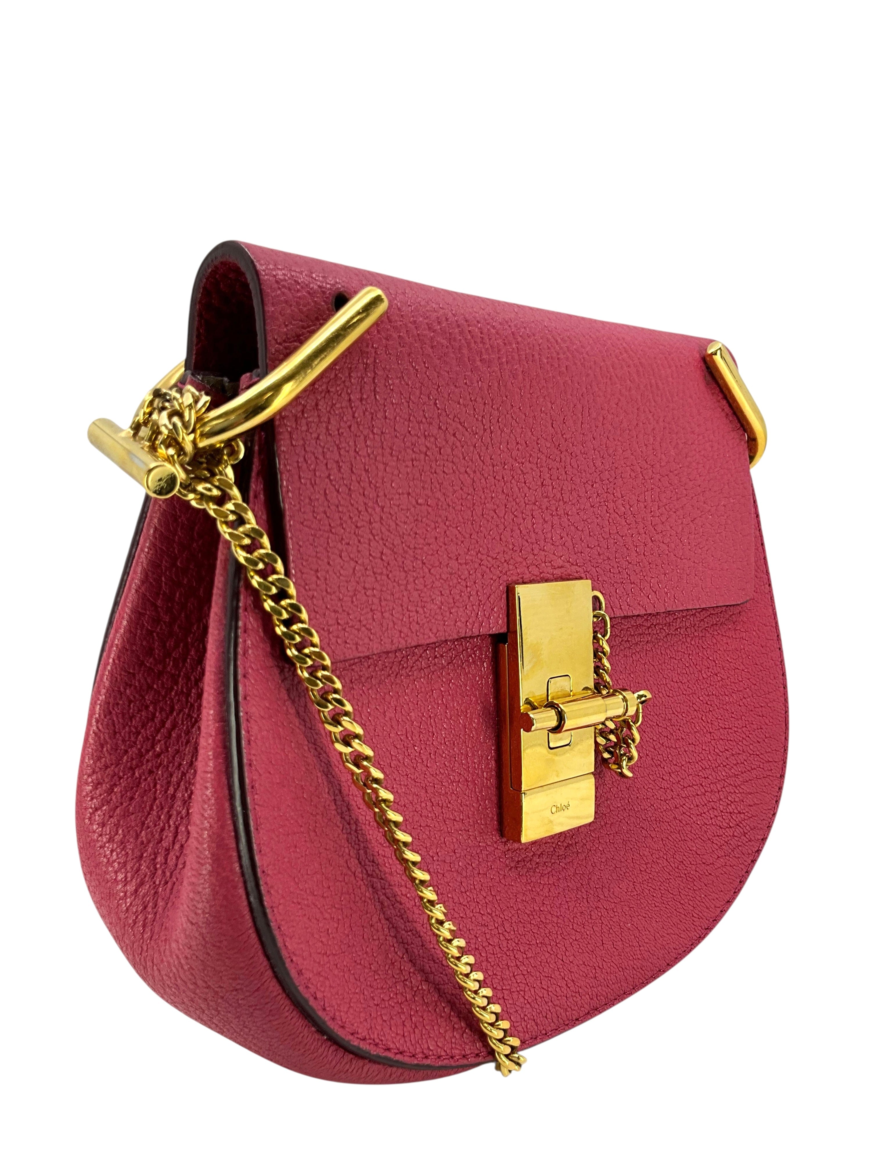 Chloe Leather Drew Crossbody Bag