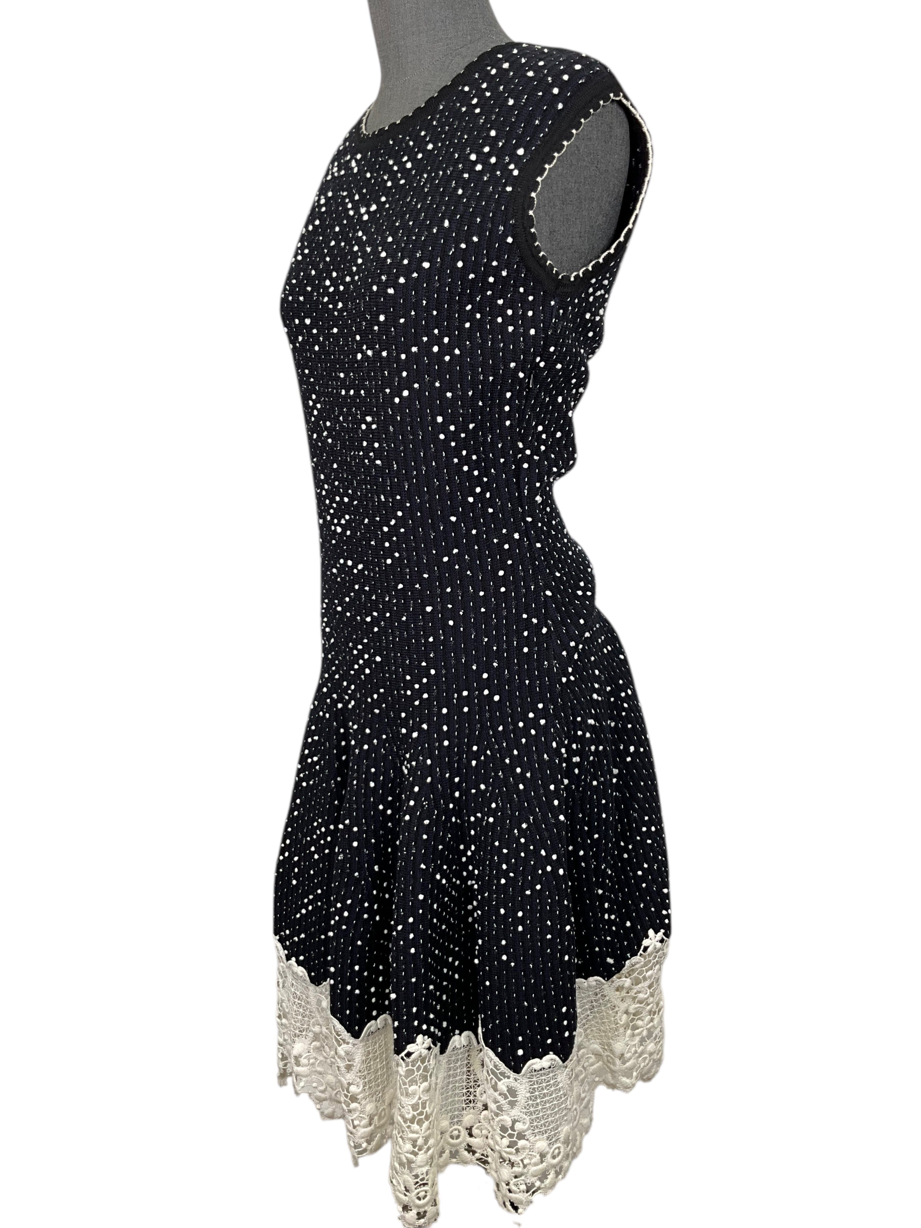 Oscar de la Renta Virgin Wool Sleeveless Dress Size S