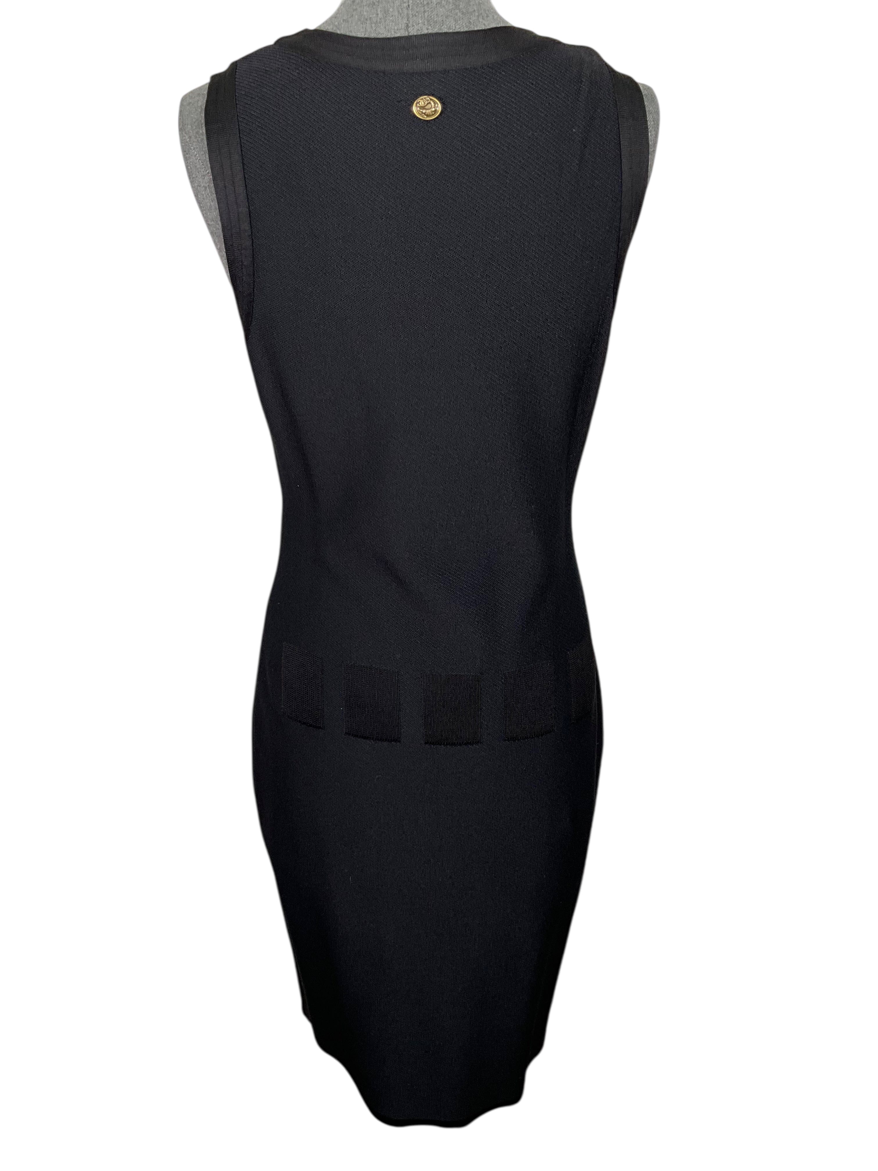 CHANEL Silk Knit Sleeveless Dress Size S