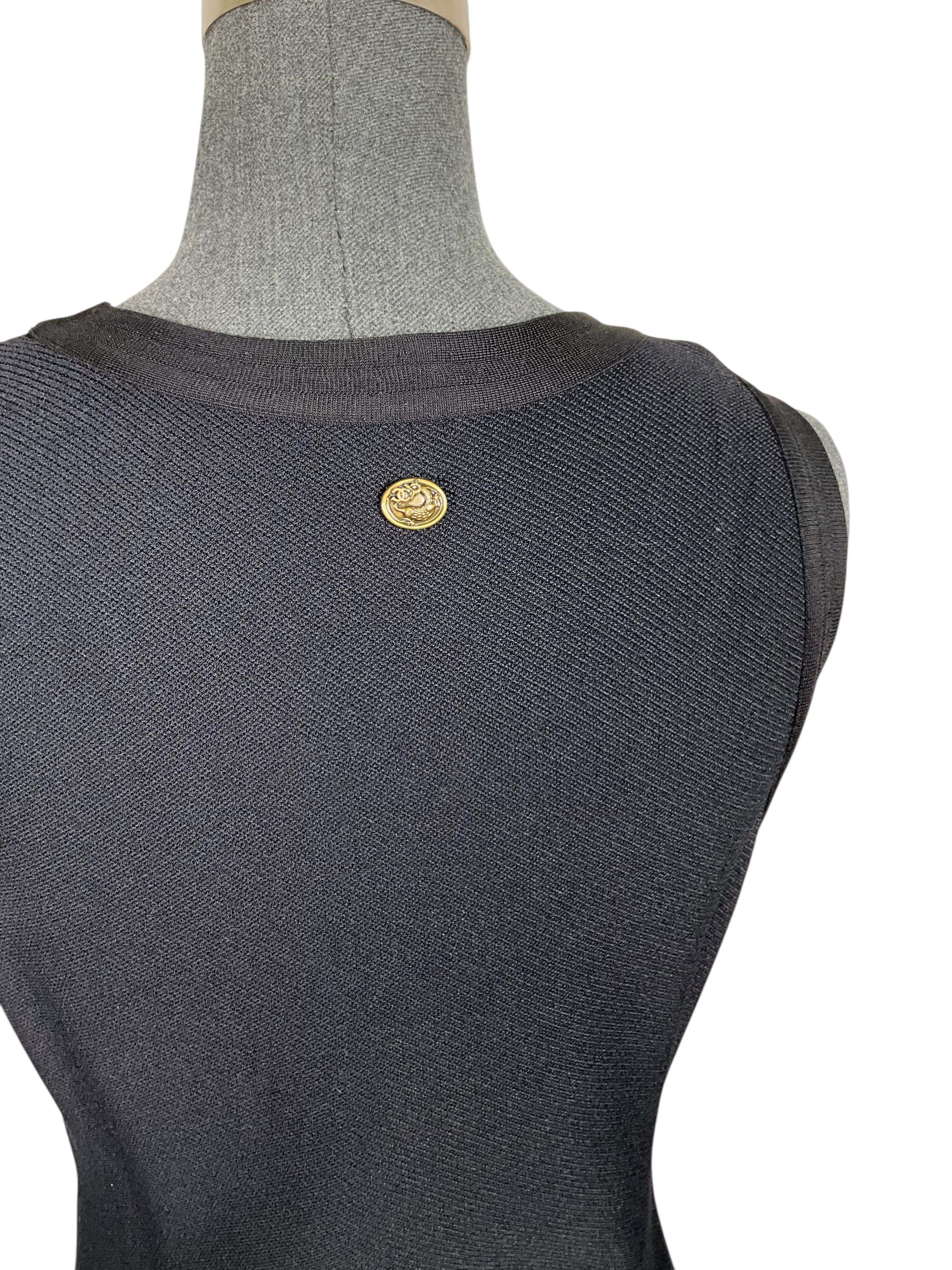 CHANEL Silk Knit Sleeveless Dress Size S