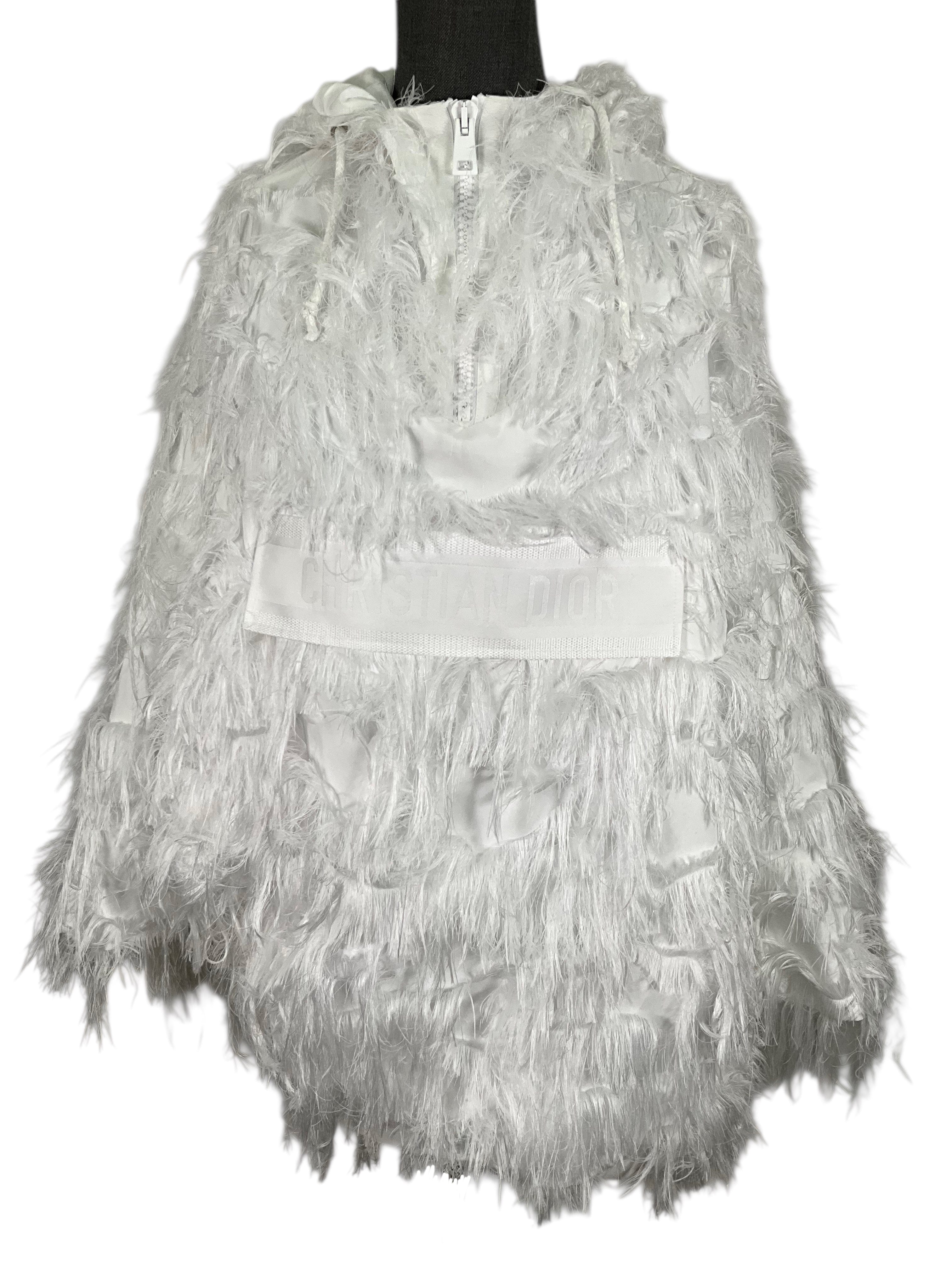 CHRISTIAN DIOR Hooded Anorak Fringe Technical Jacket Size XS NEW