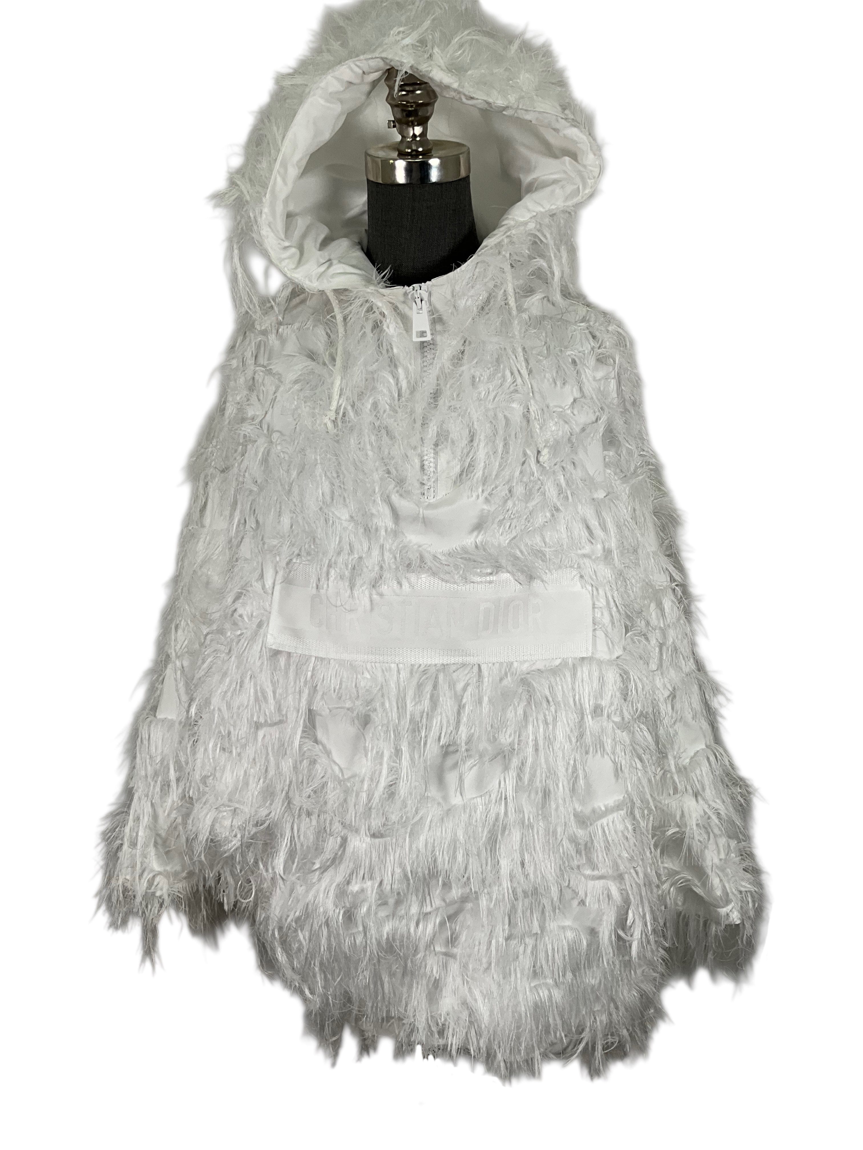 CHRISTIAN DIOR Hooded Anorak Fringe Technical Jacket Size XS NEW