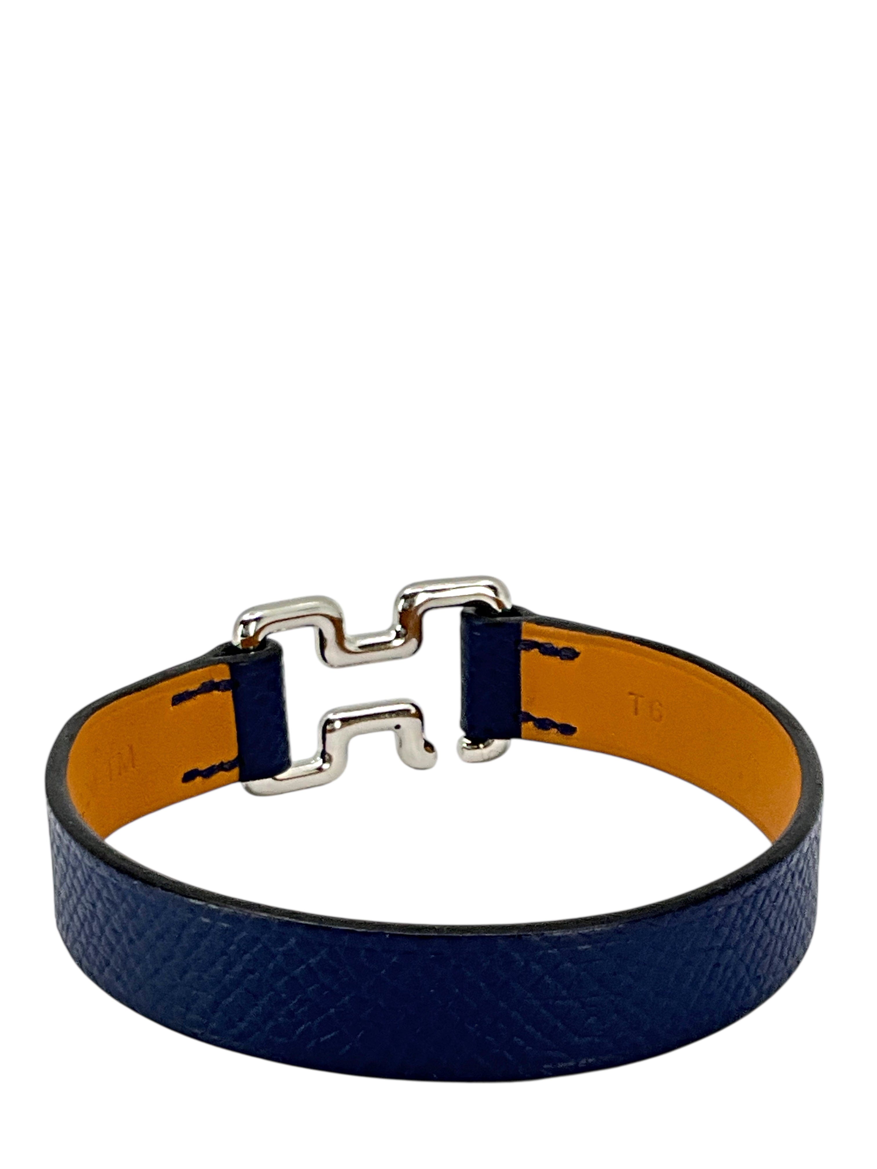 HERMES Epsom Leather Tonight Bracelet T5 NEW