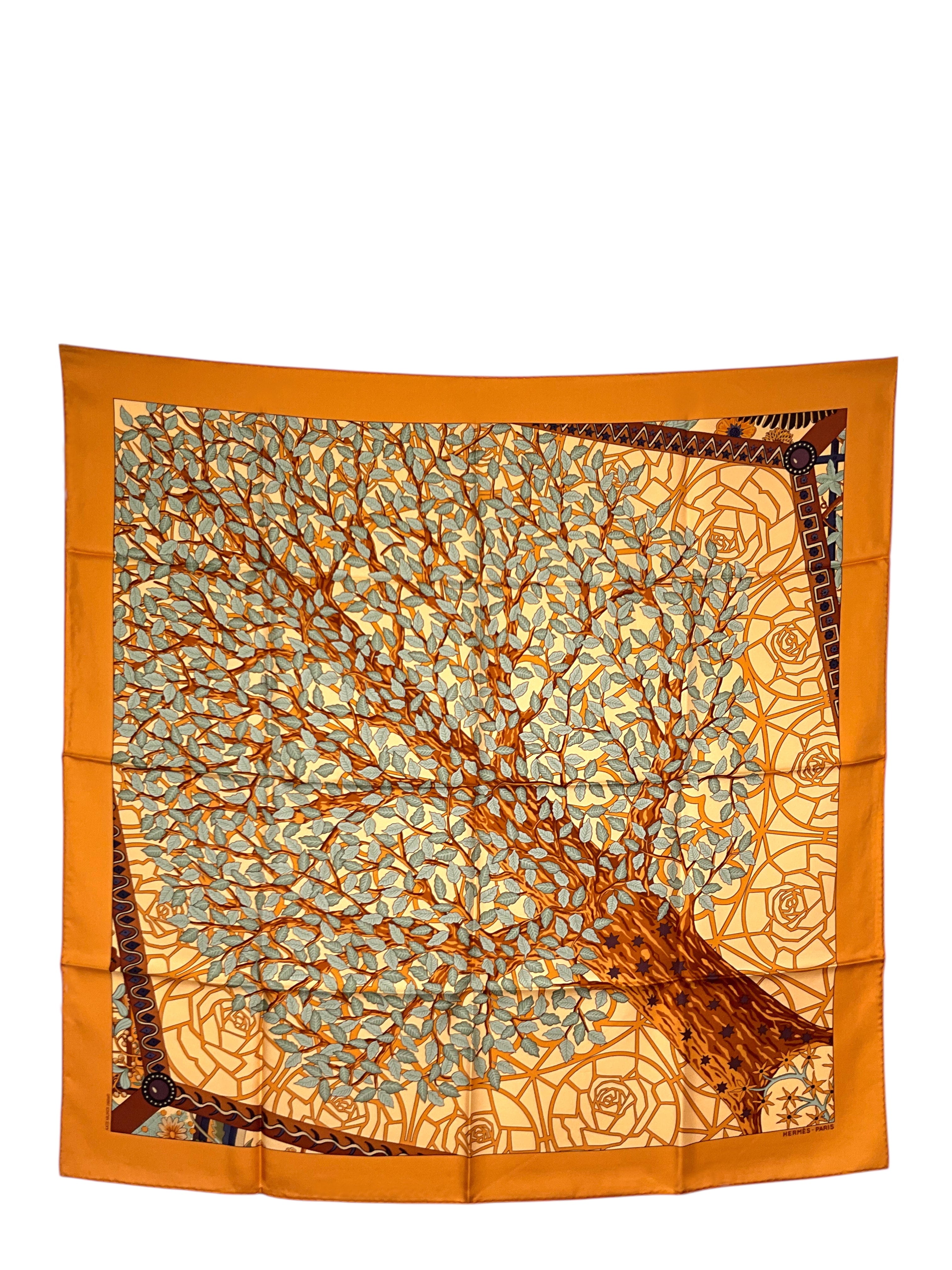 Hermes Axis Mundi II Silk Scarf 90