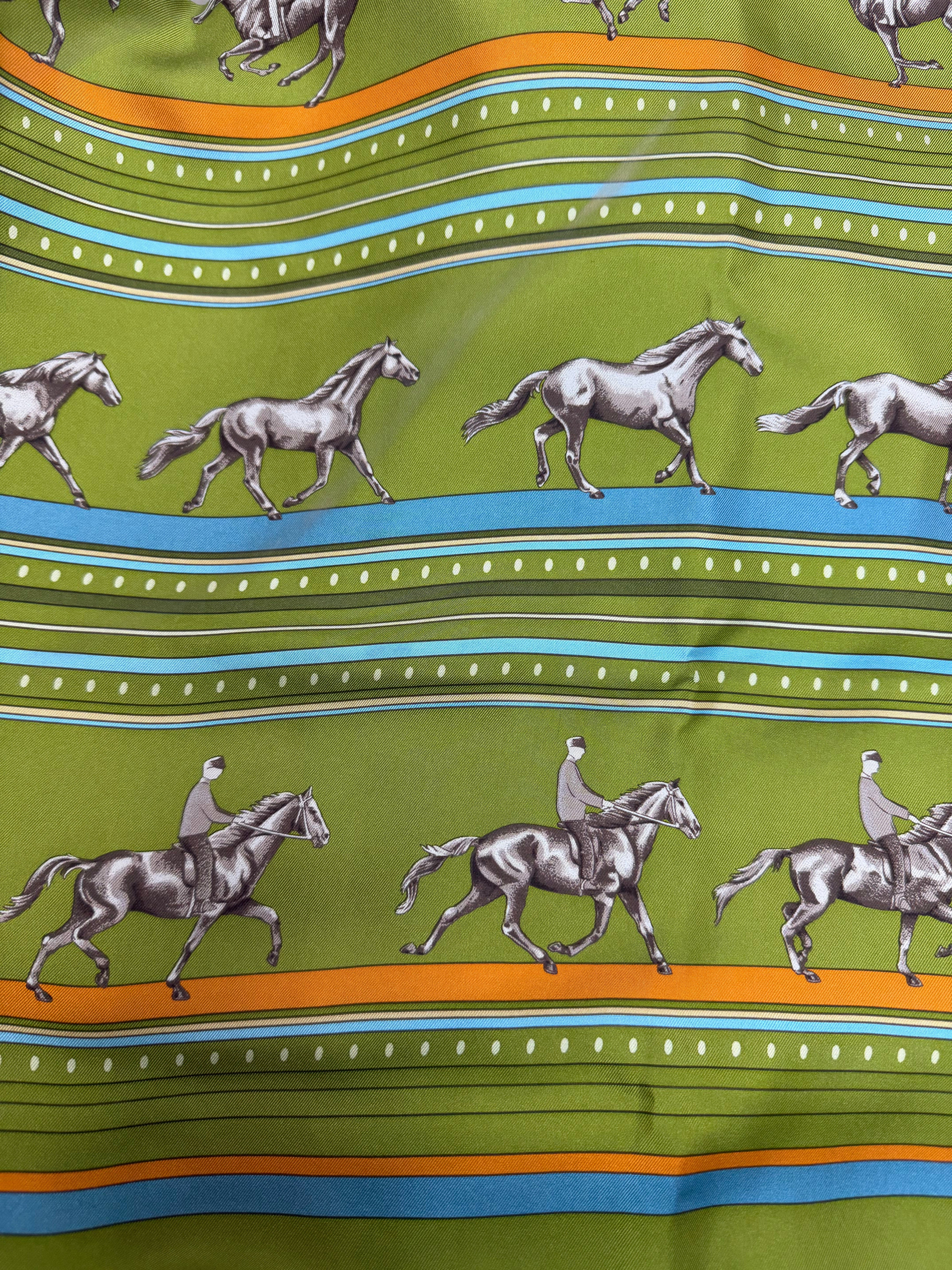 HERMES Sequences Silk Scarf 90