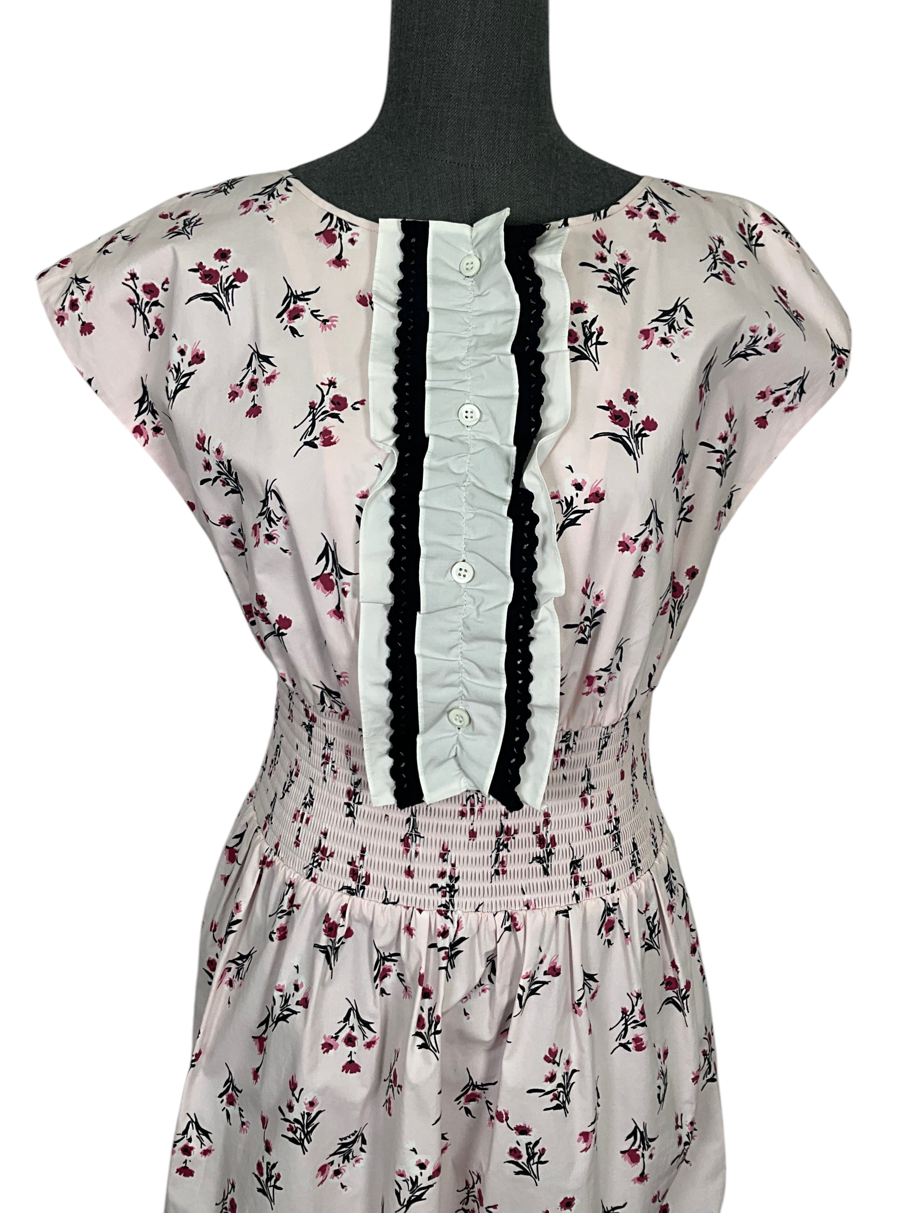 PRADA Floral Printed Cotton Dress Size S