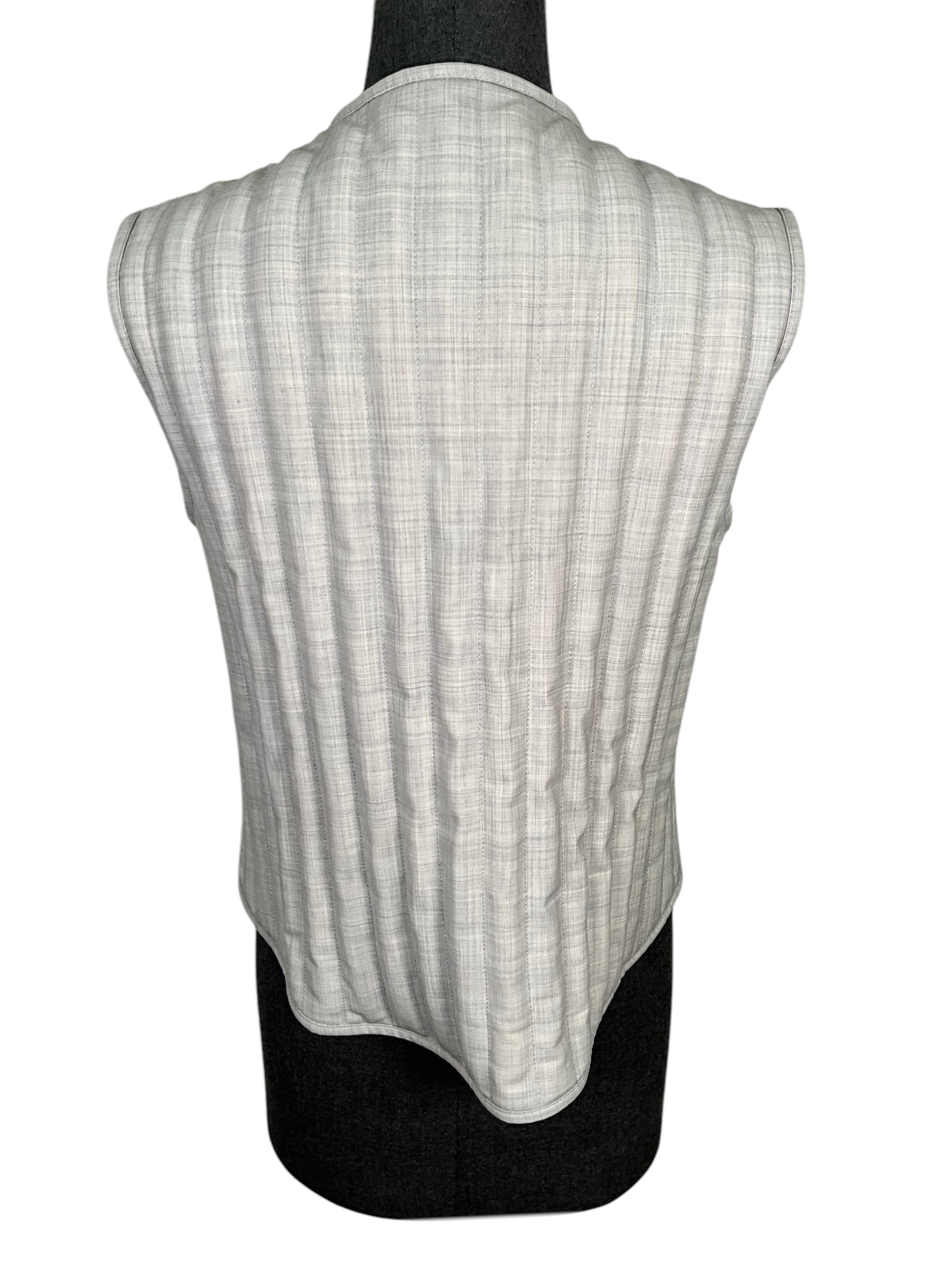 BRUNELLO CUCINELLI Tropical Wool Puffer Vest Size M NEW
