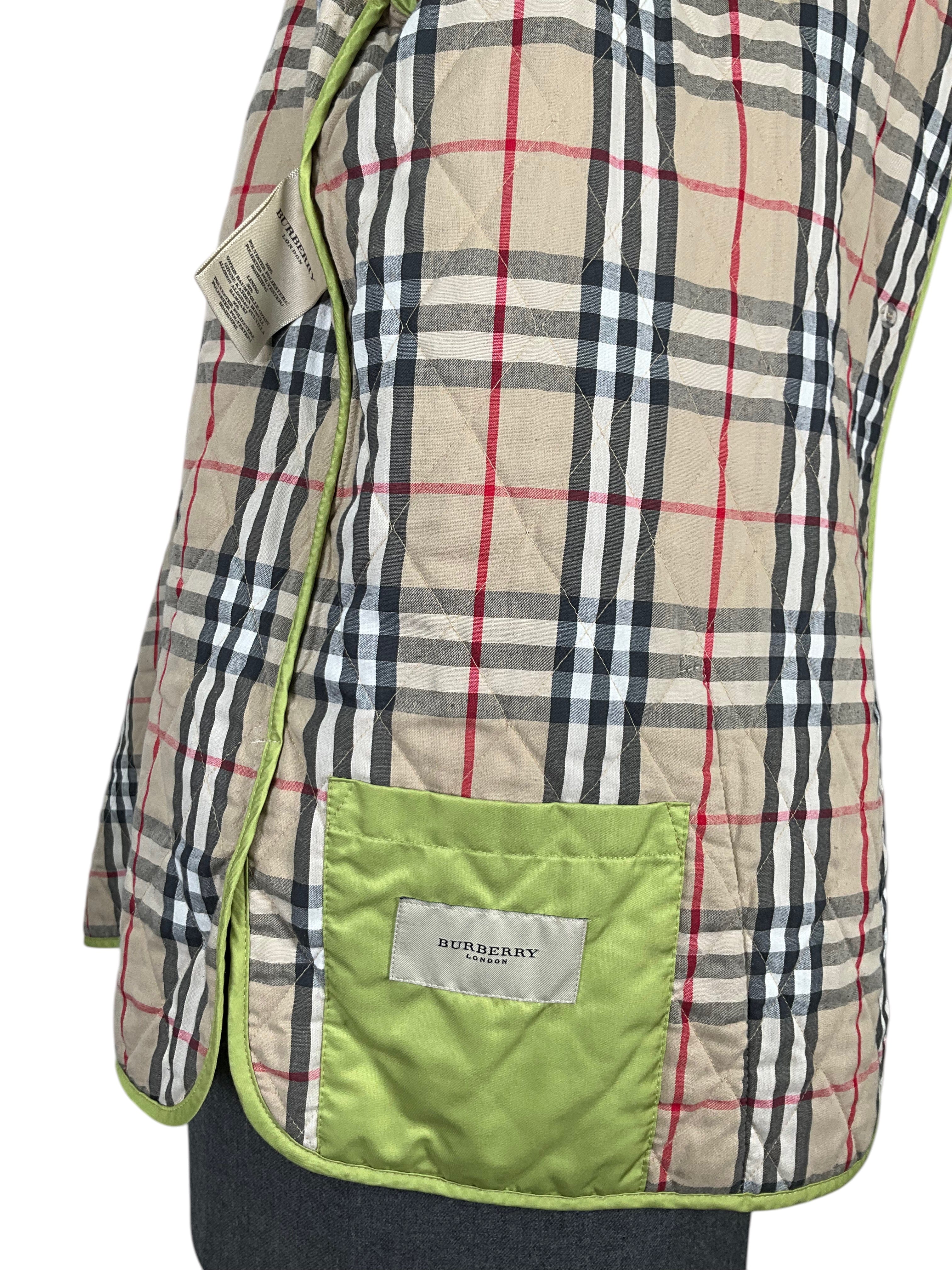 Burberry London Diamond Quilted Jacket Size L