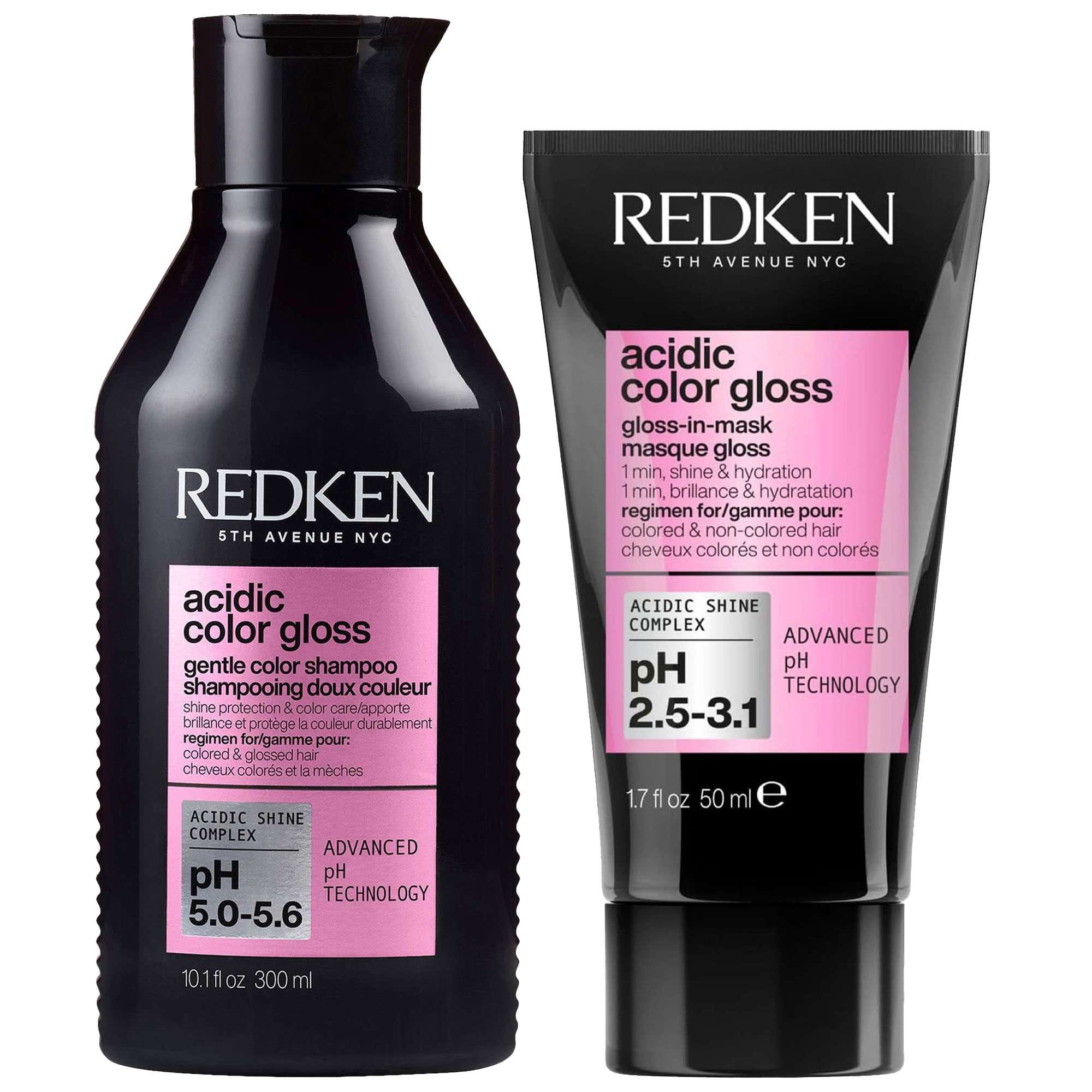 Redken Duo: Acidic Color Gloss Shampoo 300ml and Gloss-in-Mask Mini 50ml