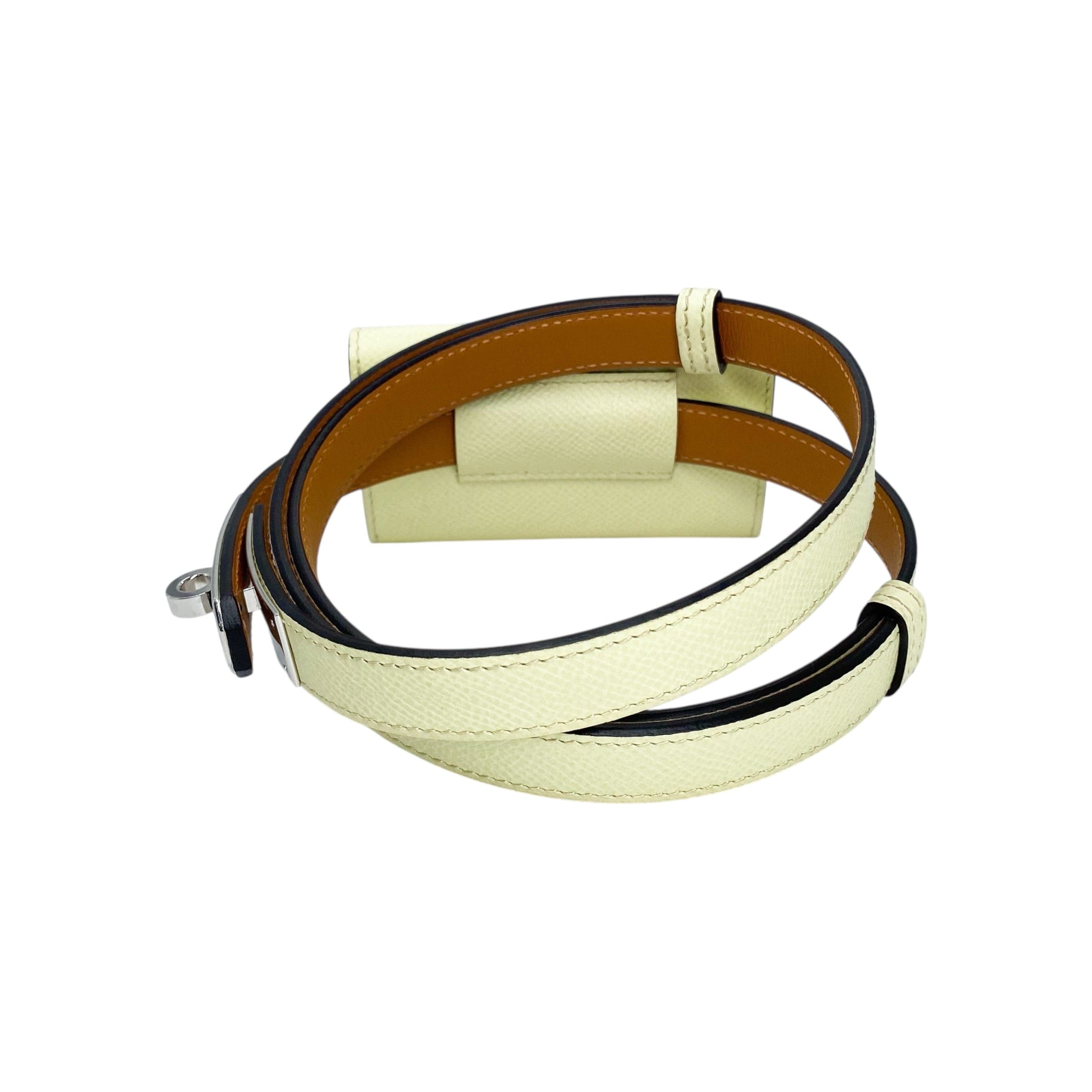 Hermes Jaune Milton Kelly Pochette Belt