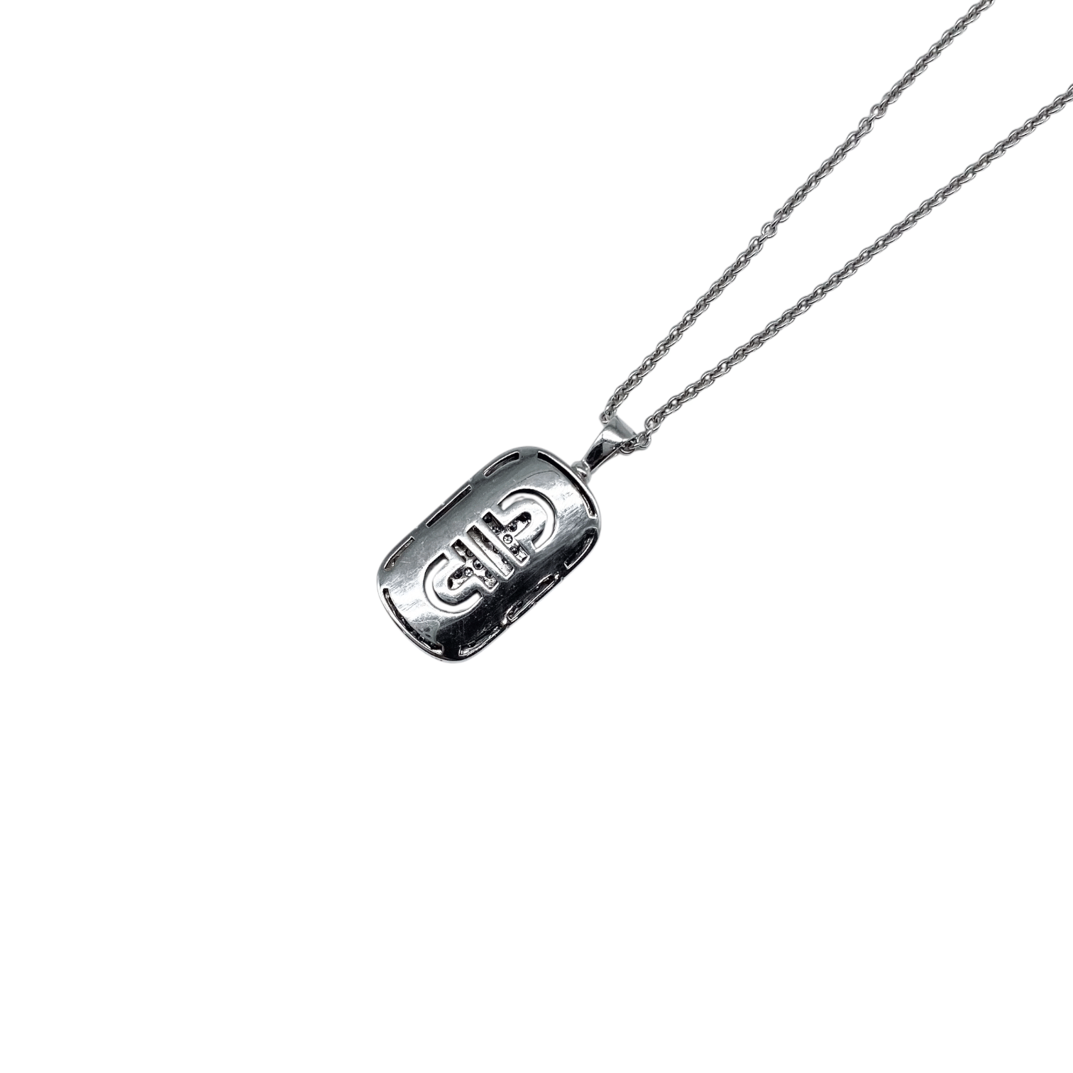Bulgari White Gold Diamond Parentesi Necklace