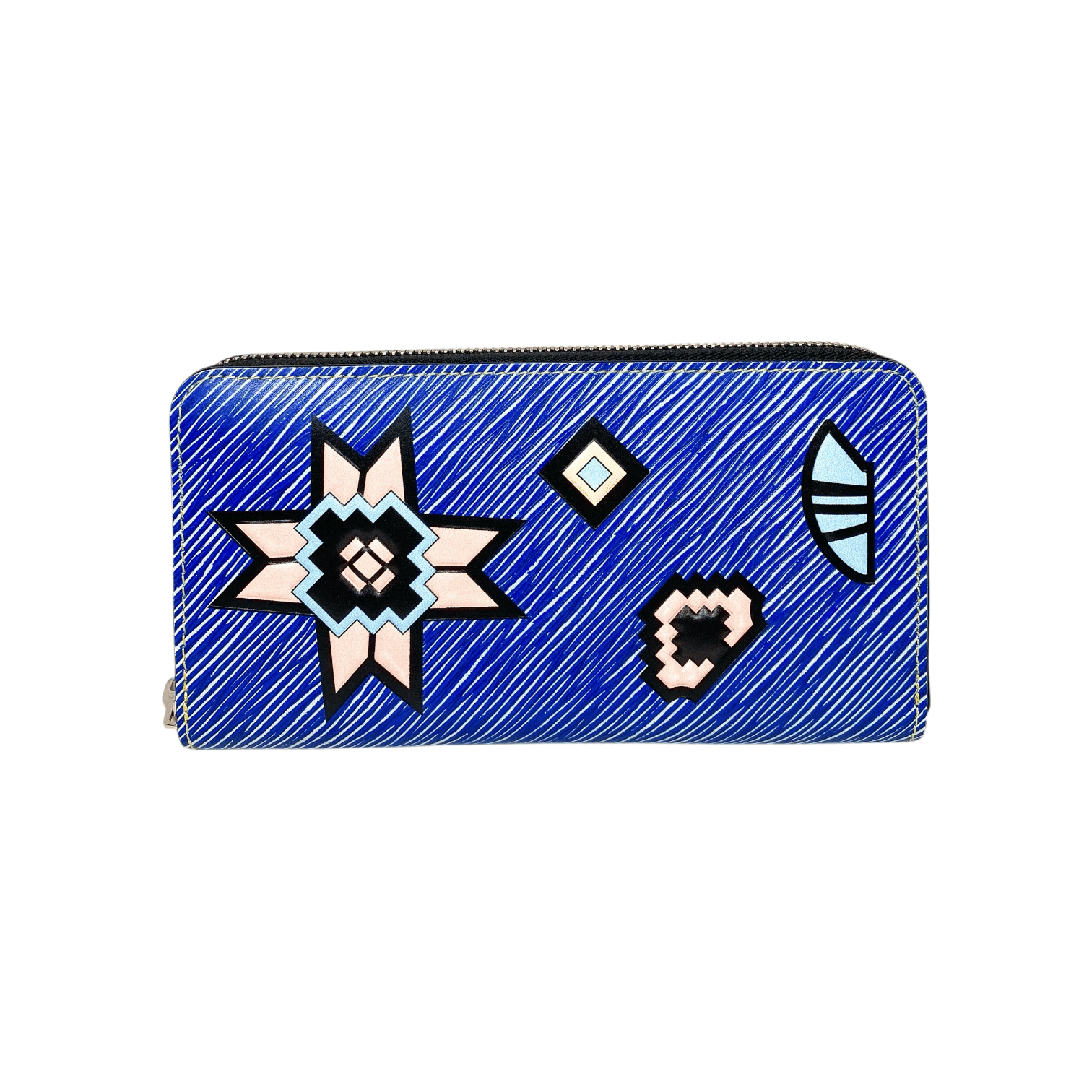 Louis Vuitton Blue Azteque Zippy Wallet