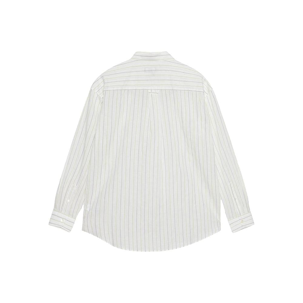 Stüssy Classic Shirt Striped Cotton Linen - White
