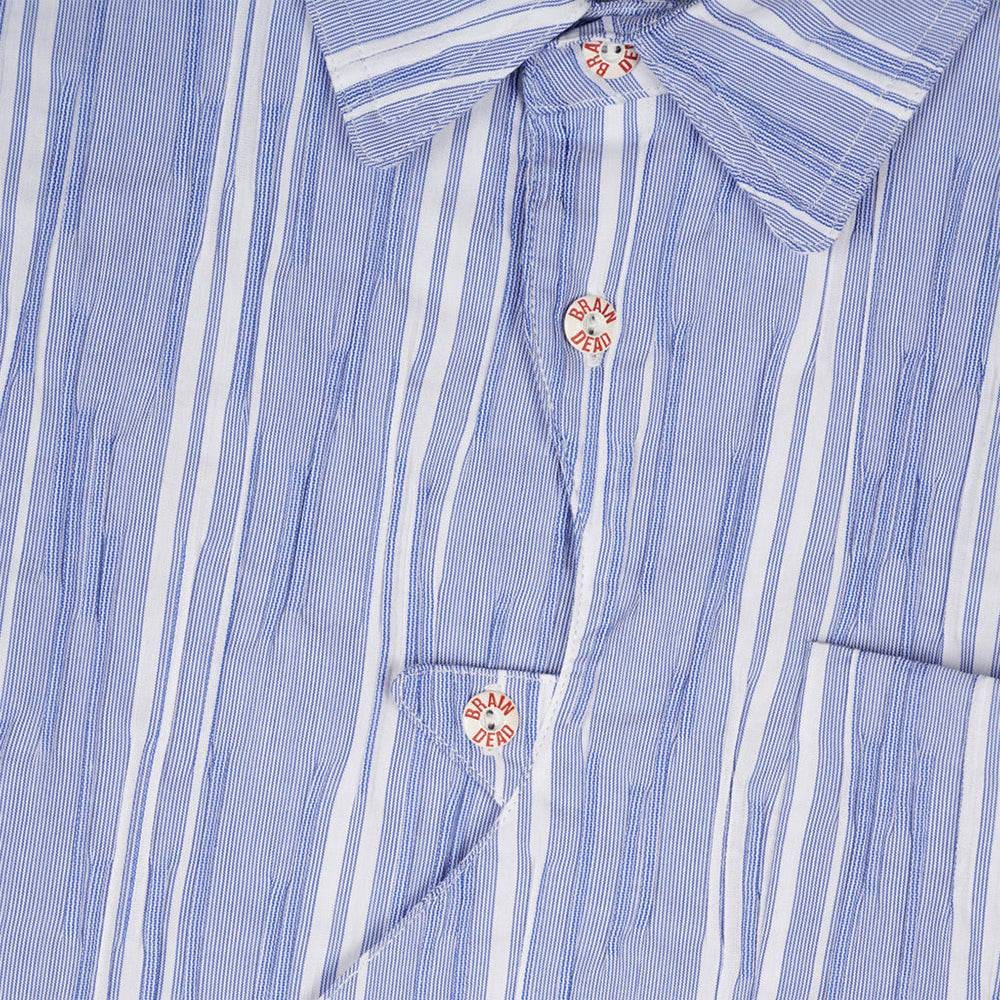 Brain Dead Organic Placket Shirt - Blue