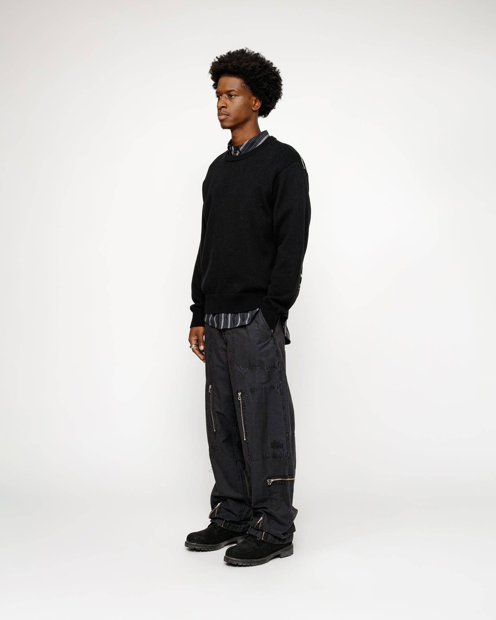 Stüssy Flight Pant Ripstop Pigment Dyed - Black