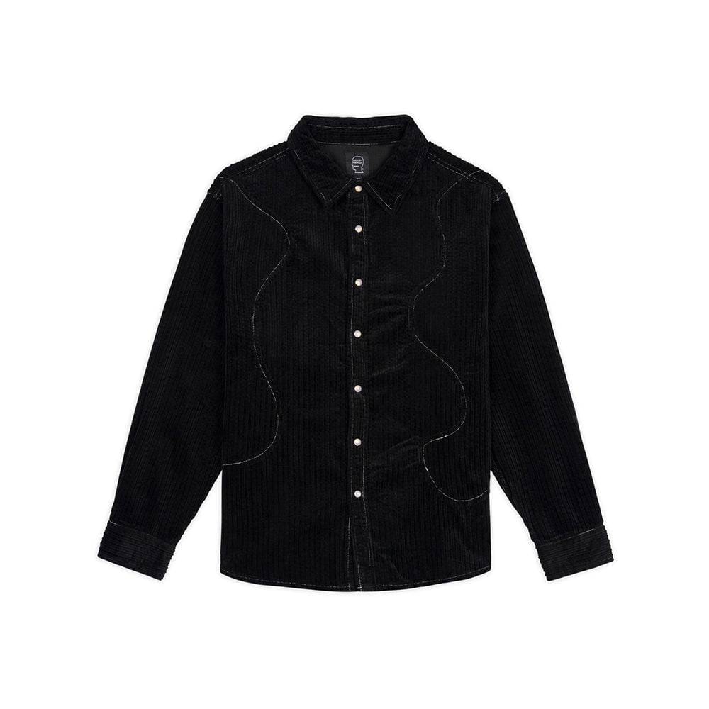 Brain Dead Organic Panel Ranch Shirt - Black