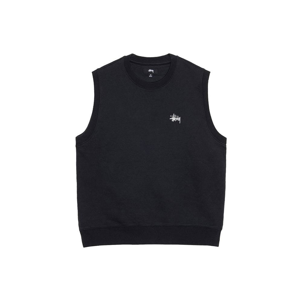 Stüssy Stock Fleece Vest - Black