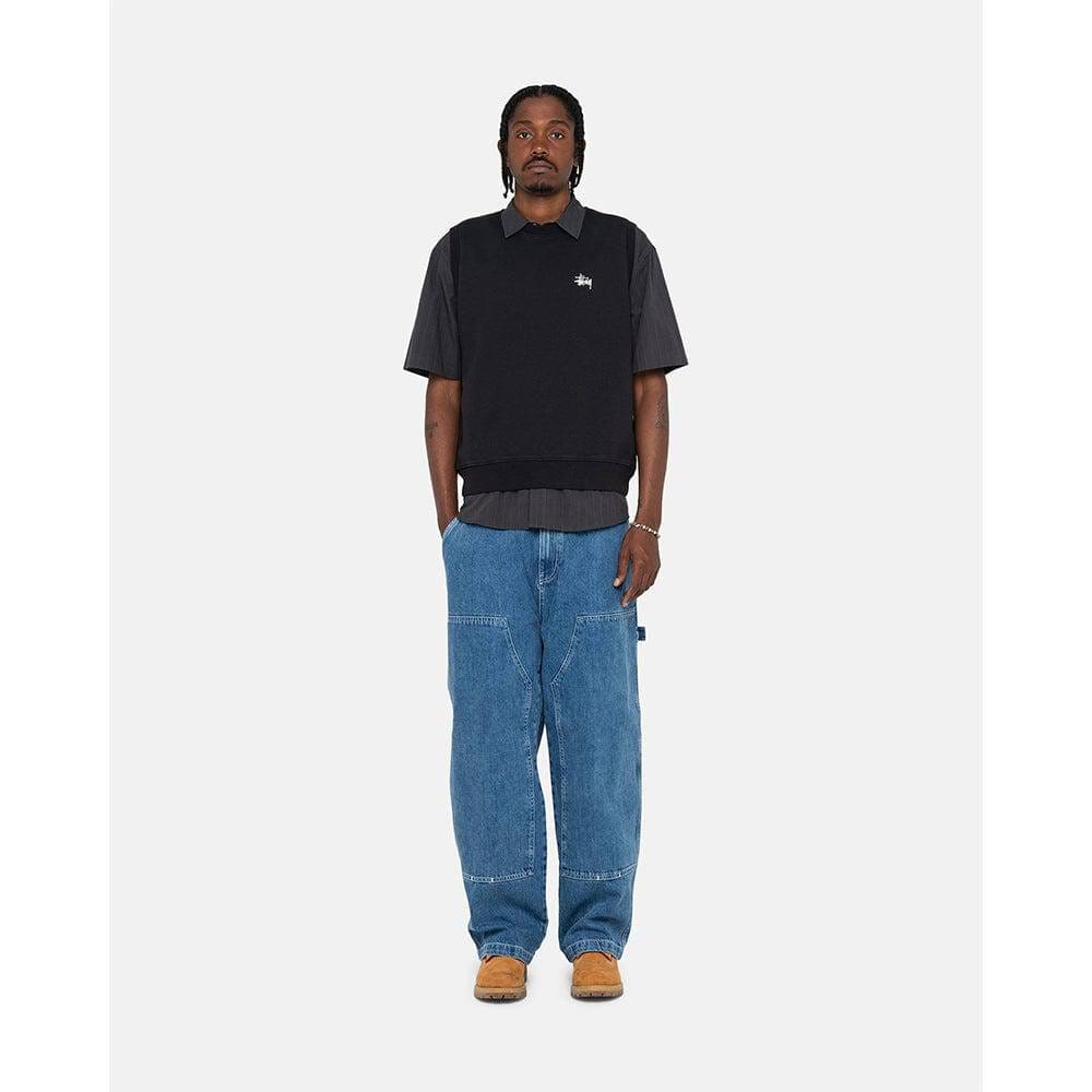 Stüssy Stock Fleece Vest - Black
