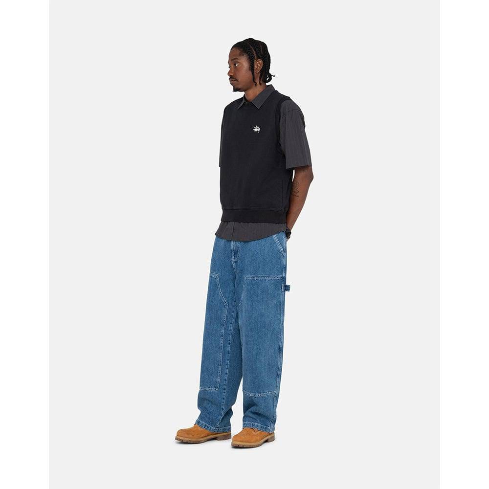 Stüssy Stock Fleece Vest - Black