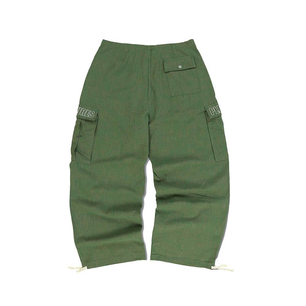 Pleasures Visitor Wide Fit Cargo Pants - Green