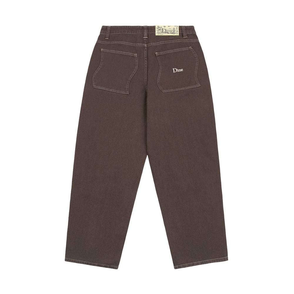 Dime Baggy Denim Pants - Brown Washed