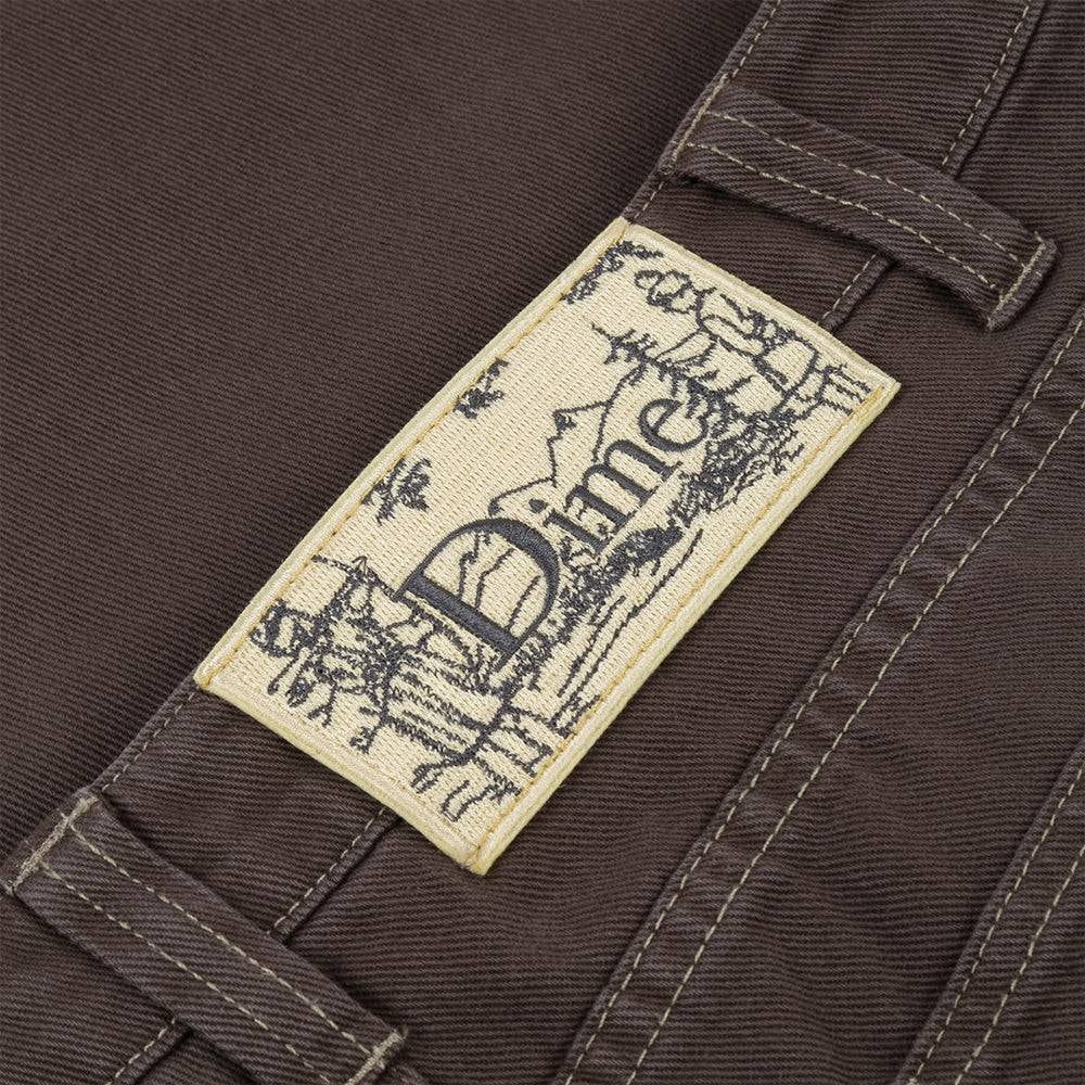 Dime Baggy Denim Pants - Brown Washed