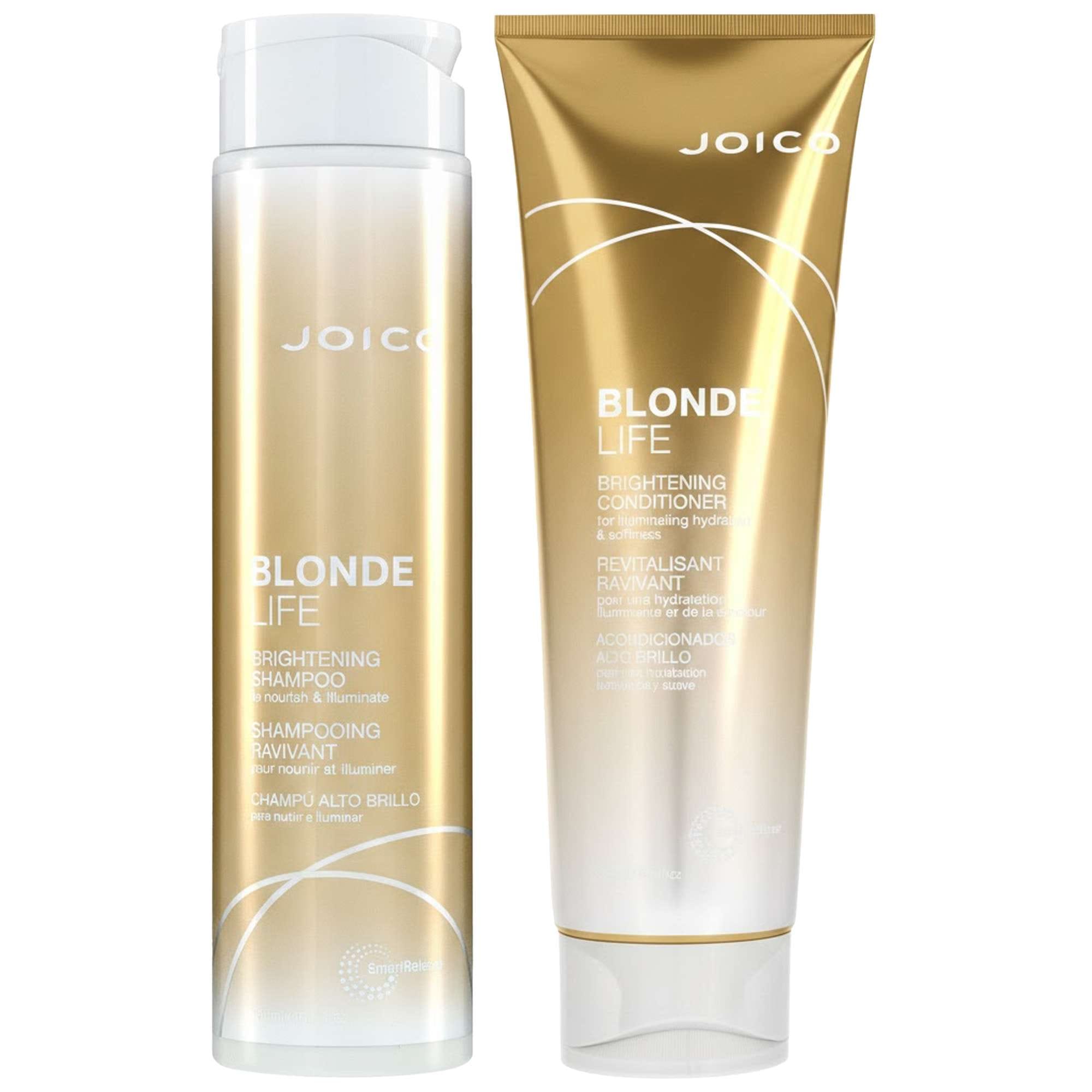 Joico Duo: Blonde Life Brightening Shampoo 300ml & Conditioner 250ml