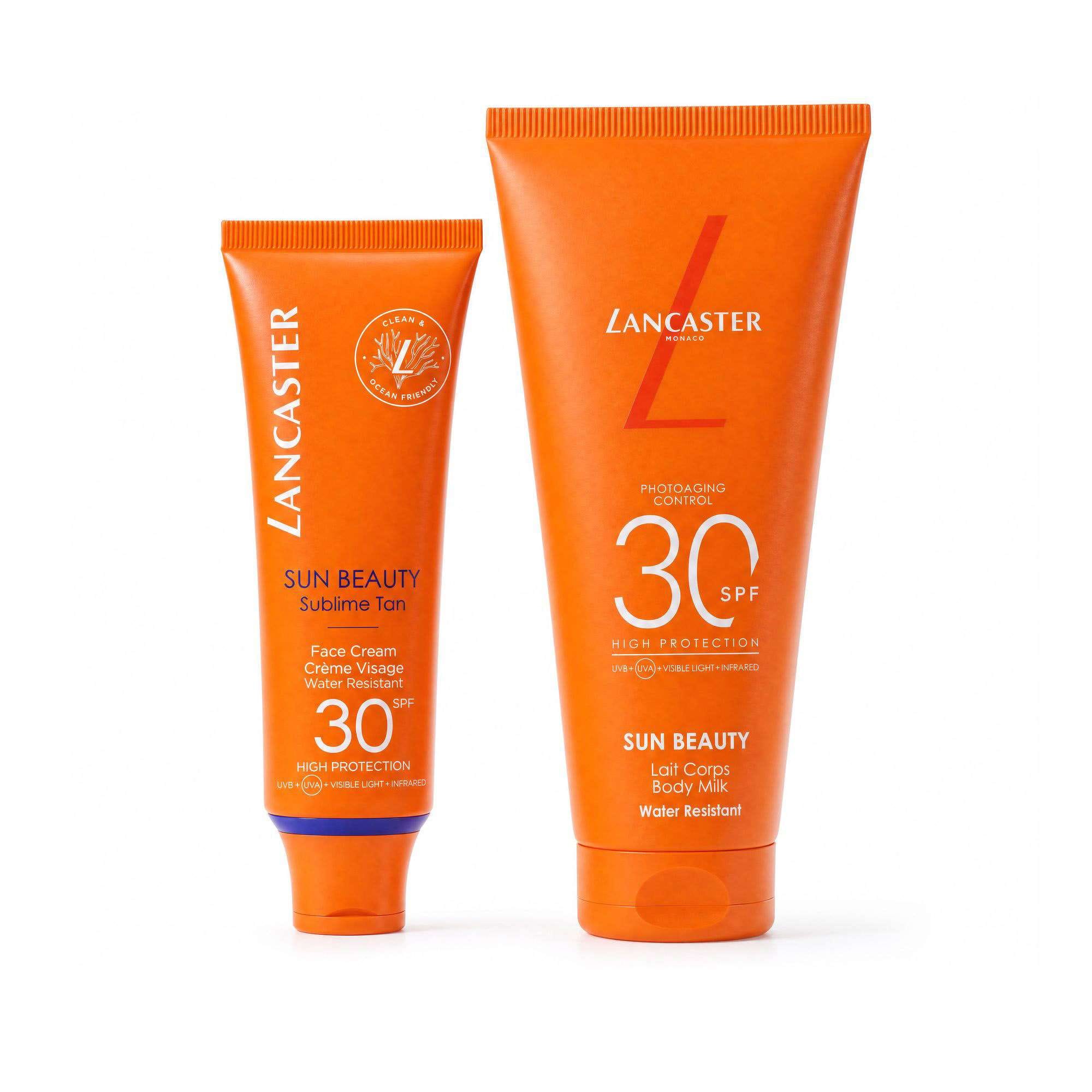 Lancaster Duo: Sublime Tan Face Cream SPF30 50ml & Body Milk SPF30 100ml