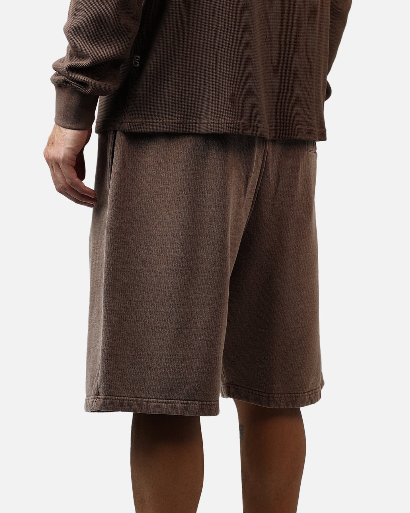 American Thrift Fleece Shorts Washed Brown
