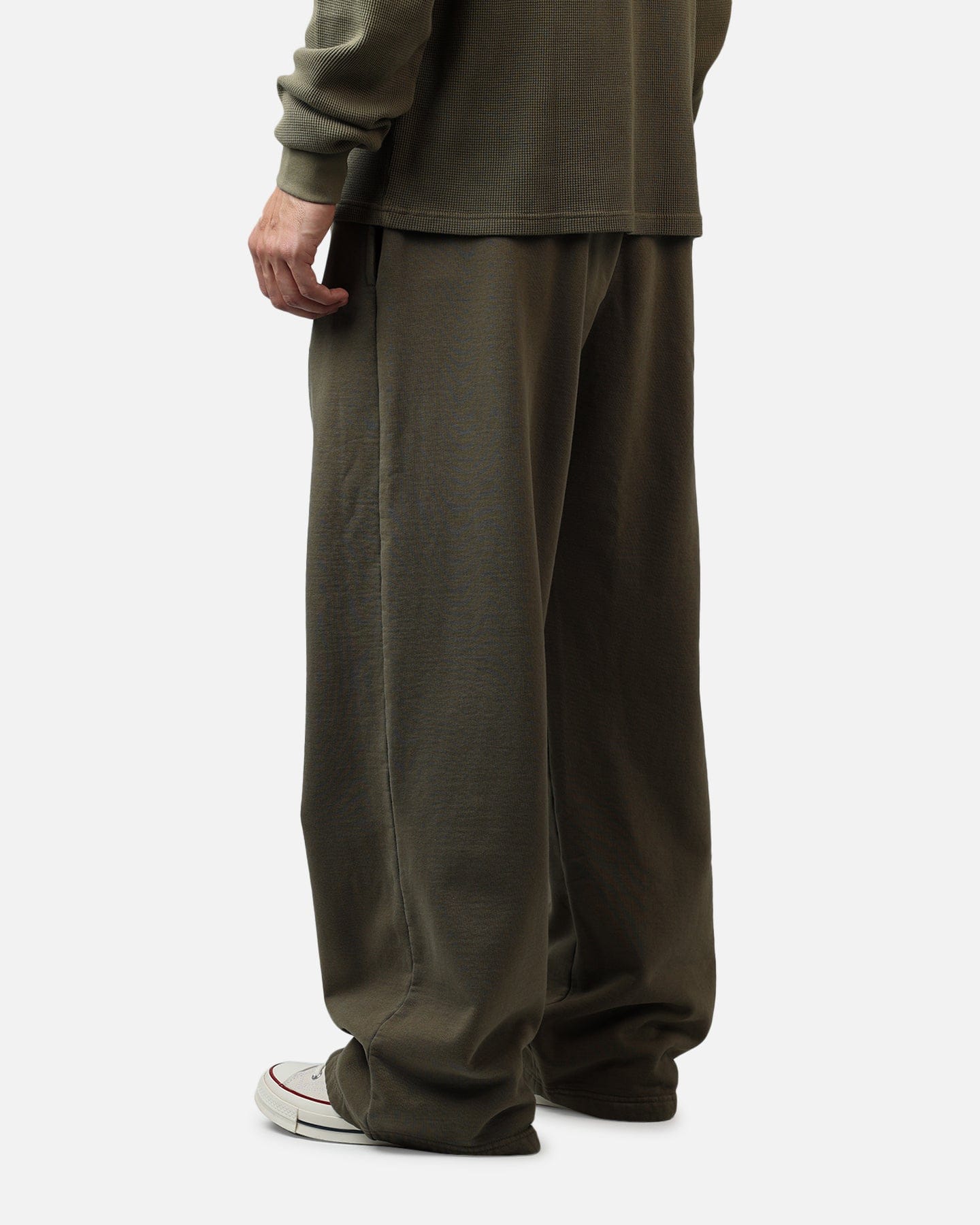 American Thrift Wide Leg Pants Washed Olive