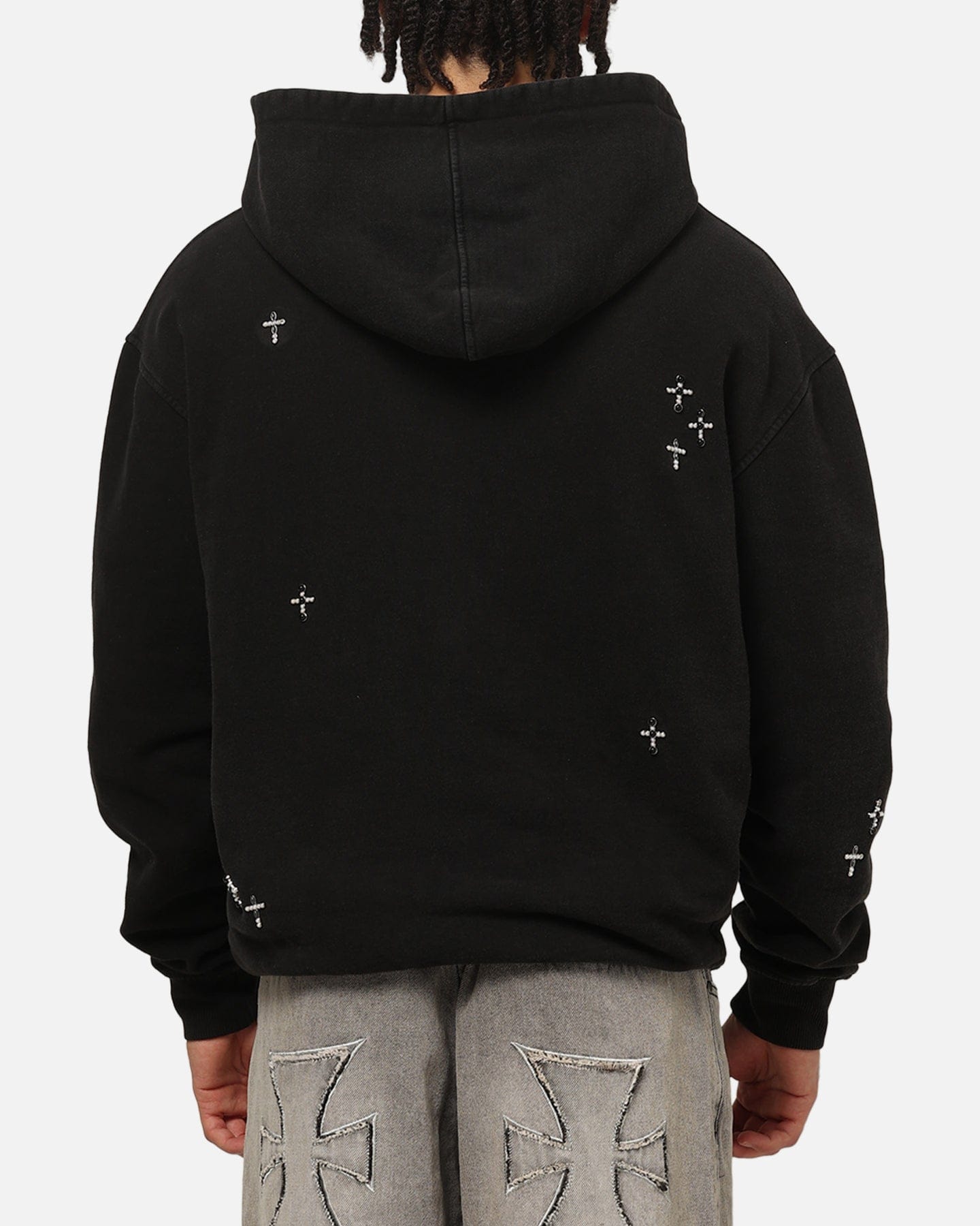 Saint Morta Credo Zip Hoodie Black Wash