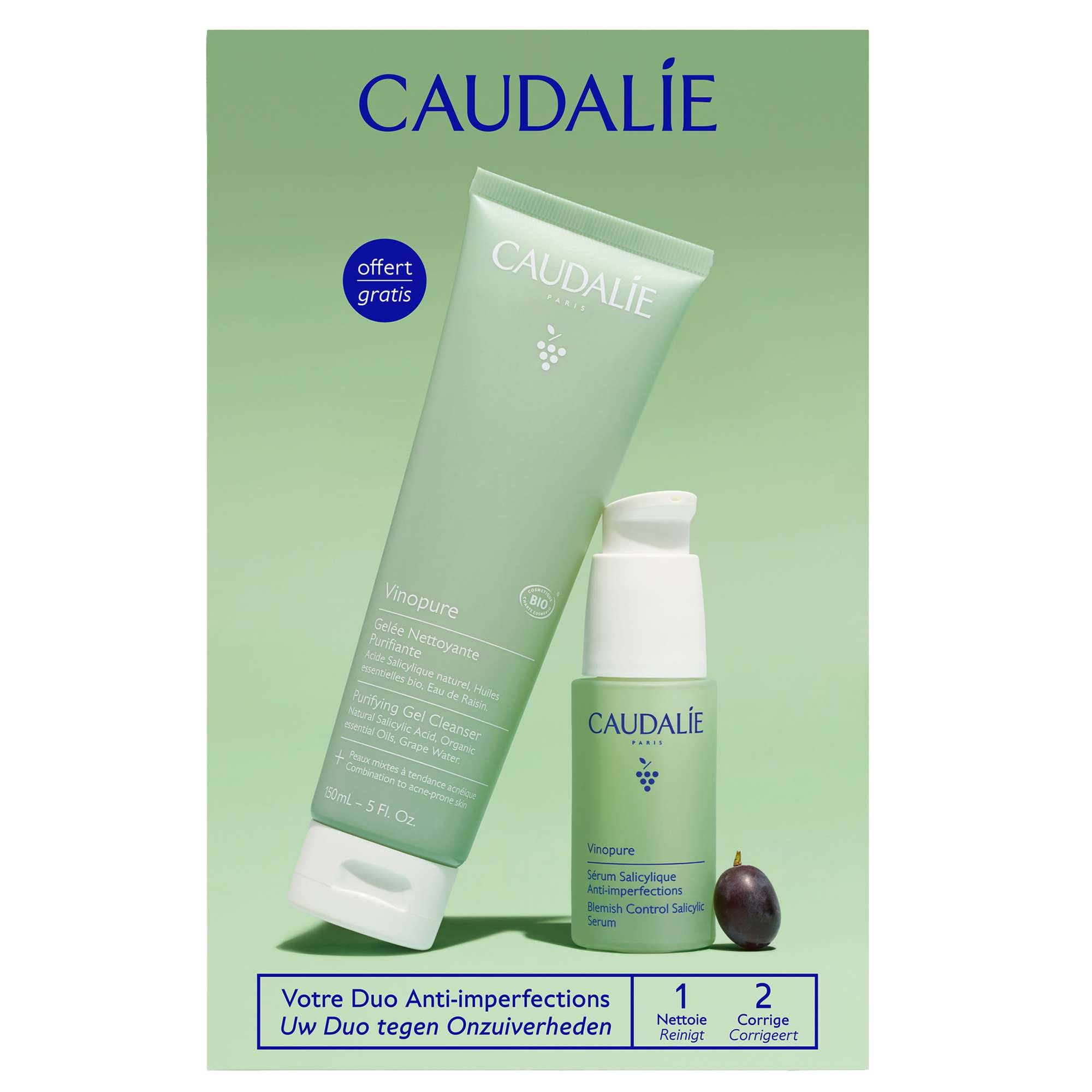 Caudalie Vinopure Serum & Suncare Set (Worth £32)