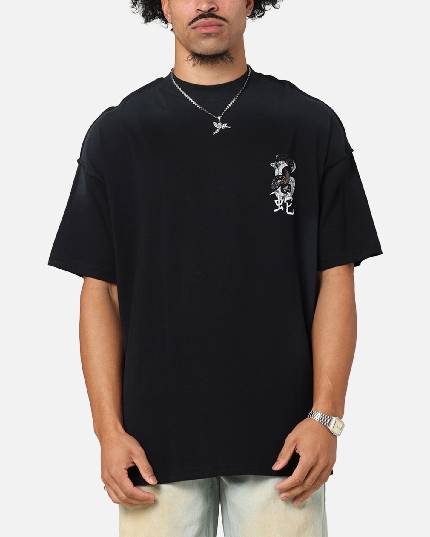 Saint Morta Venom Boxy T-Shirt Sunfade Black